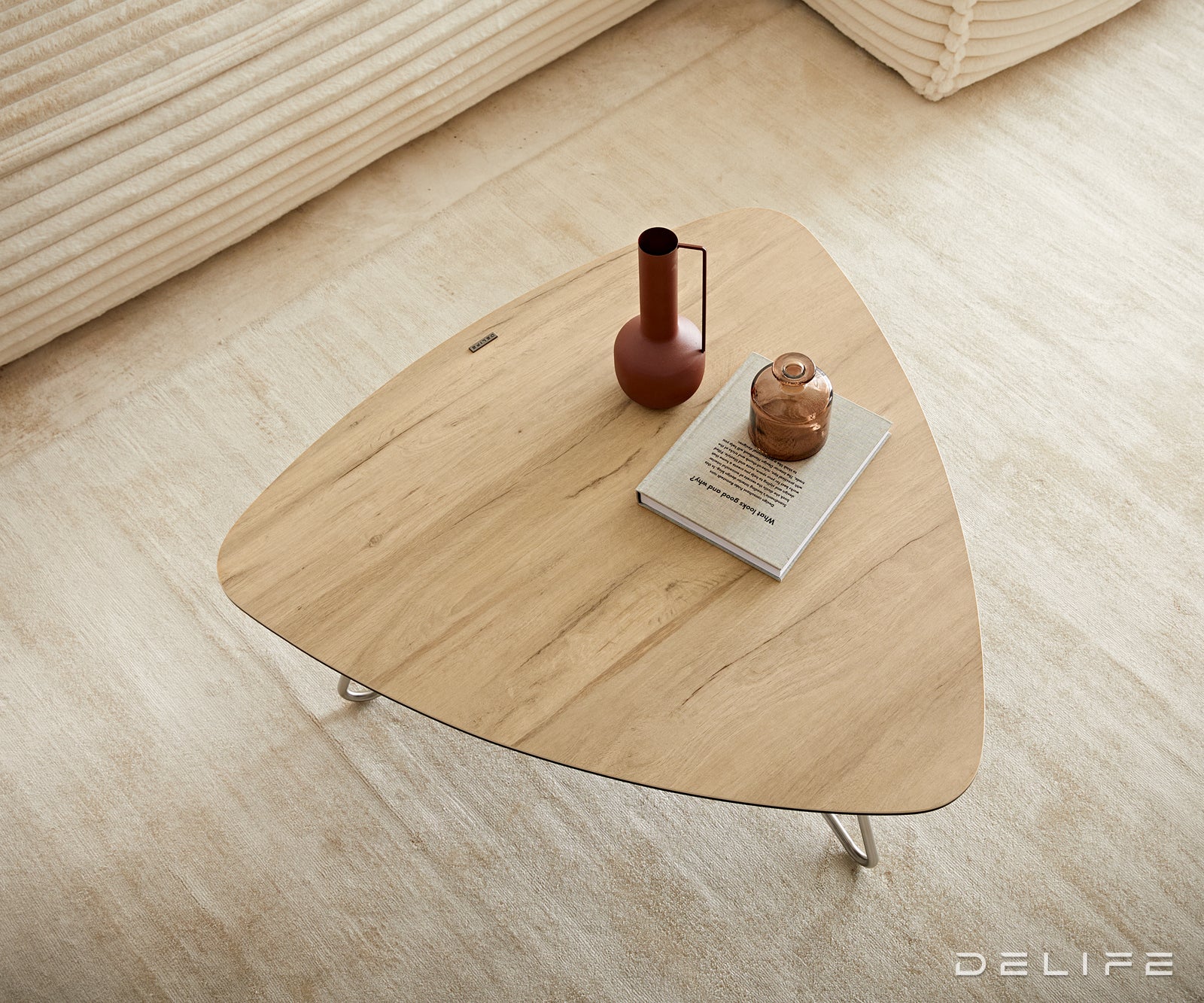 Klubska mizica Ekrem 88x85cm, Material: keramika Laminam Sabbia