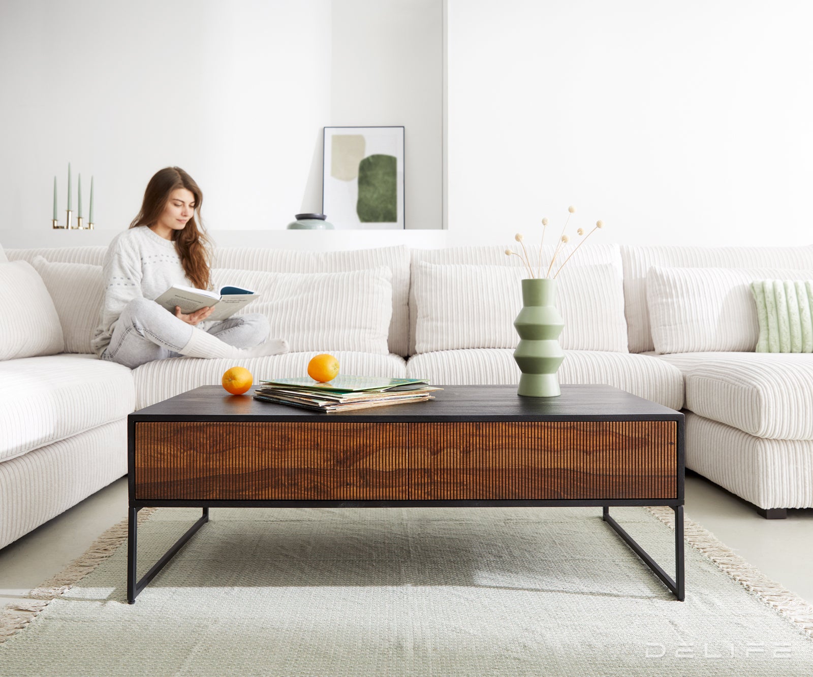 Klub stolić Vaag,  120x60cm, Materijal: Sheesham