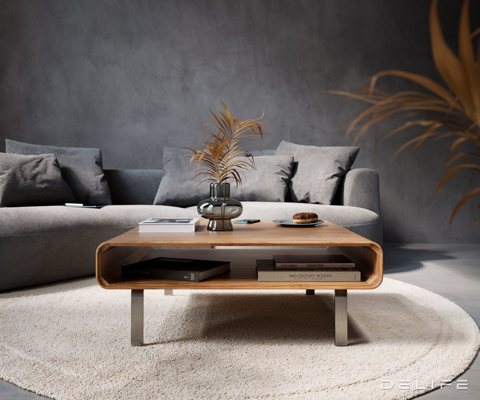 Klub stolić Anaya 90x90cm, Materijal: Bagrem