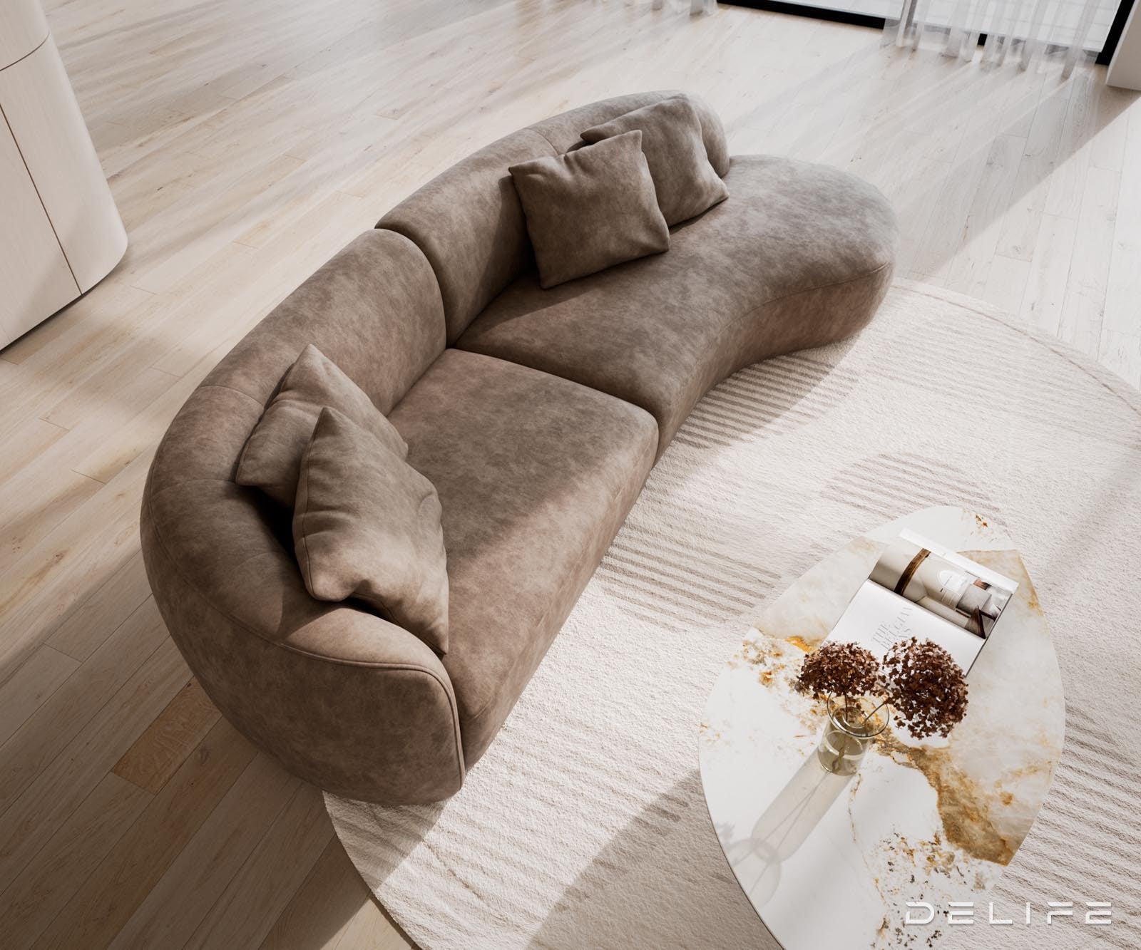 Sofa Mairi 322x155cm, Materijal: Mikrofibra