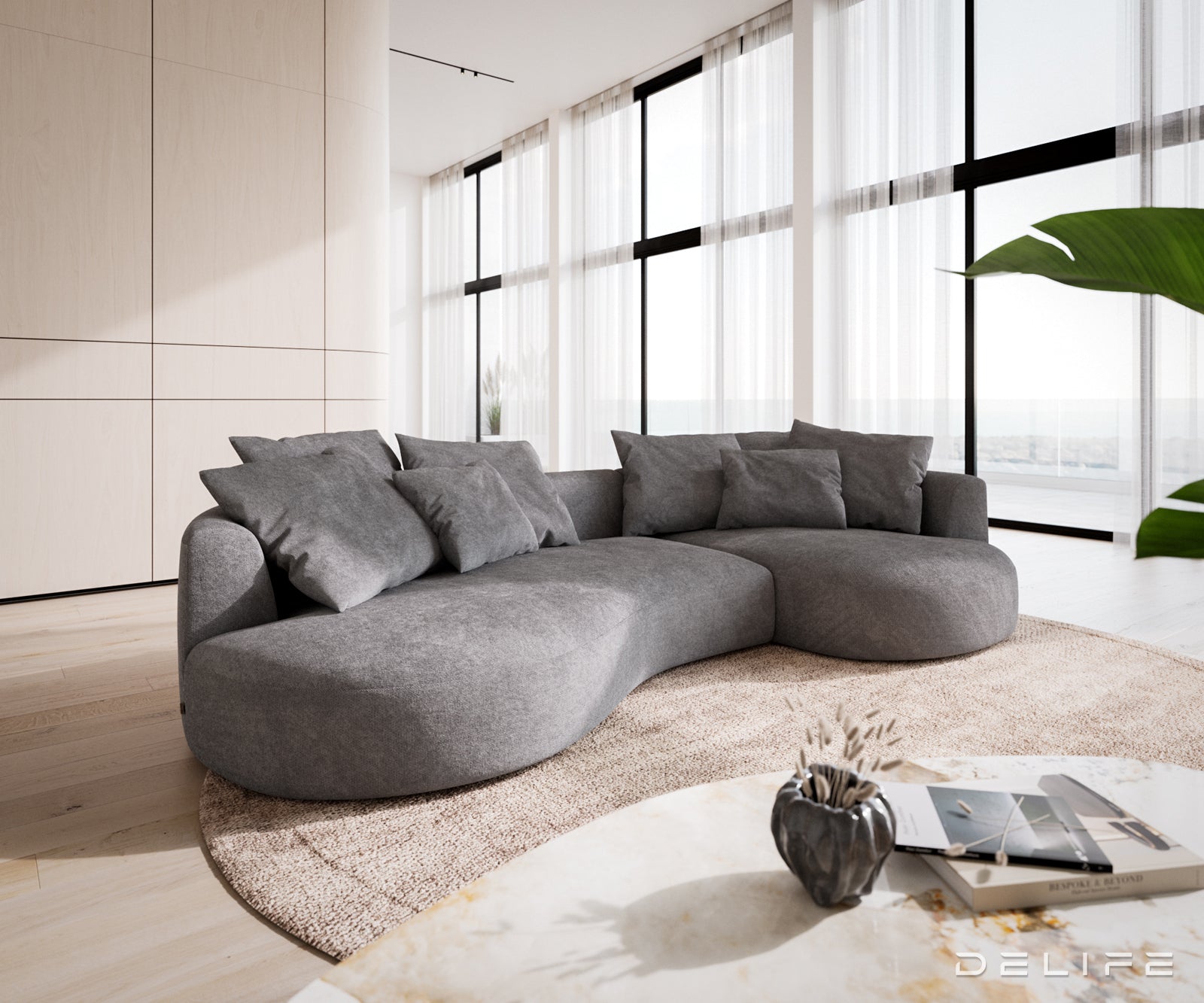 Sofa Edina 328x166cm, Materijal: Mikrofibra