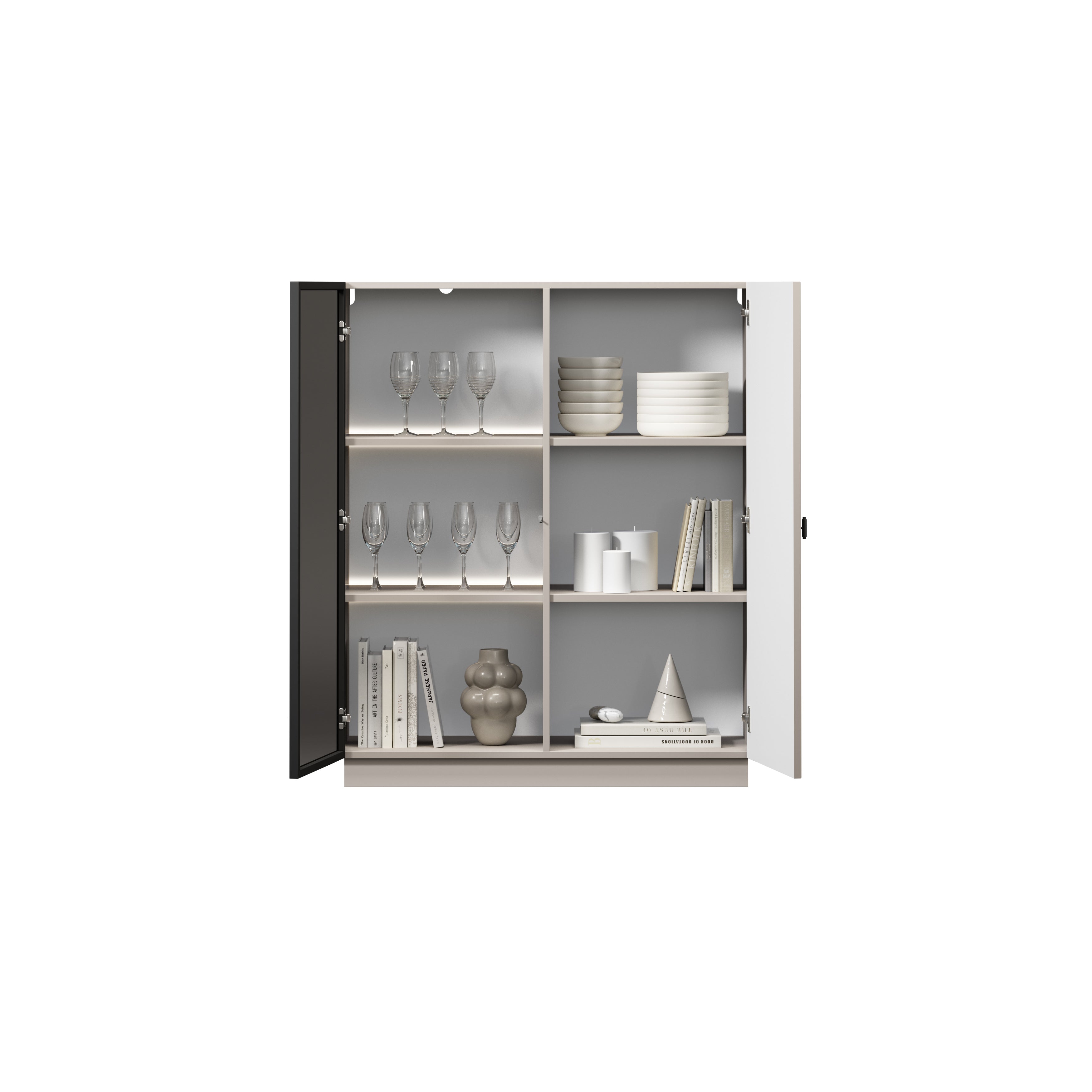 Vitrina Lorini 100x45cm, Materijal: MDF