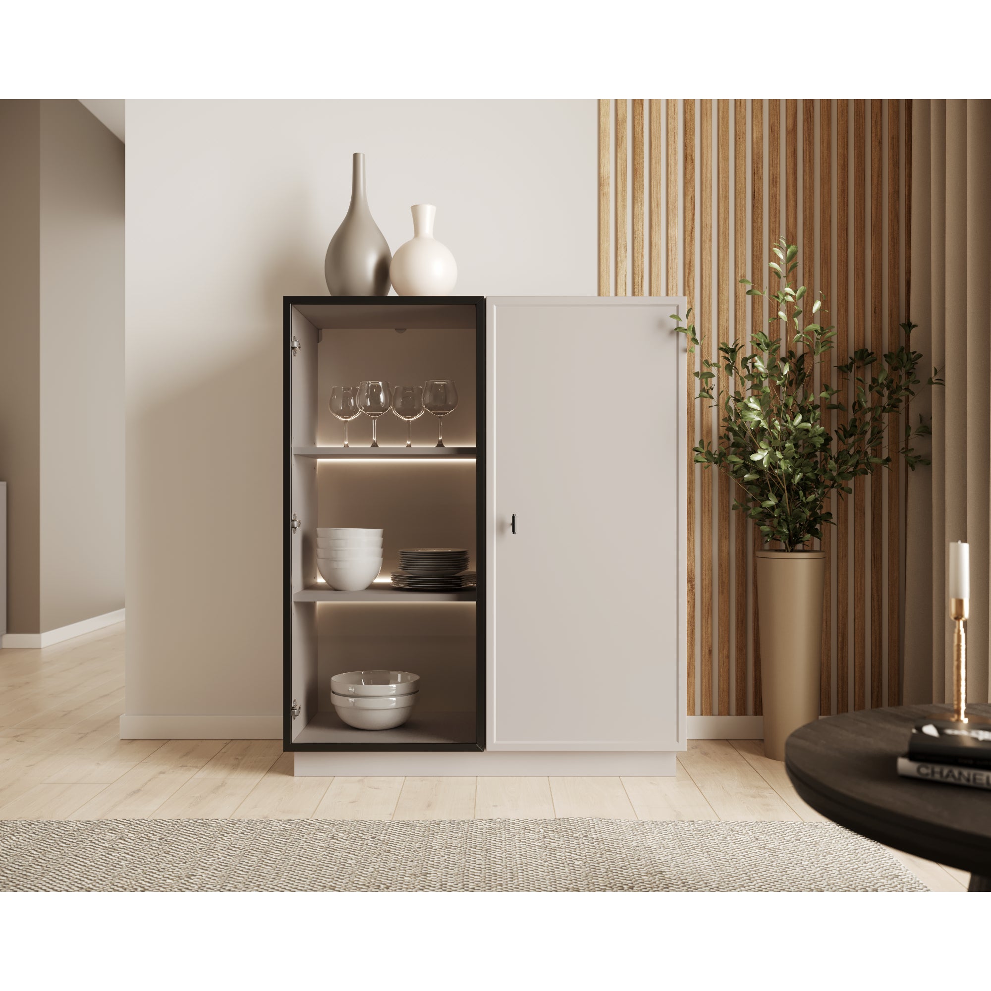 Vitrina Lorini 100x45cm, Materijal: MDF