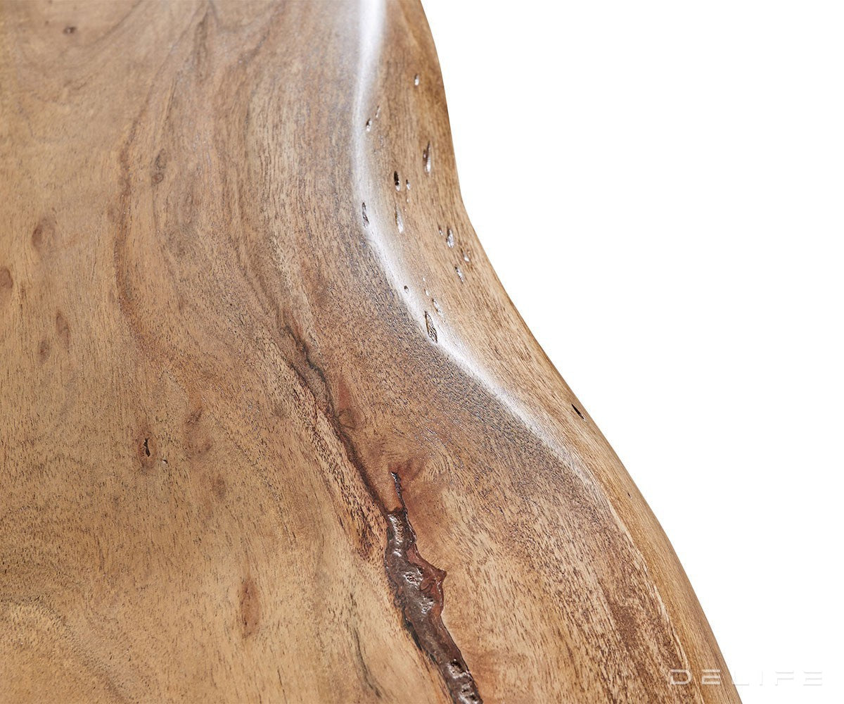 Klubska mizica Live-Edge, Material: Akacija