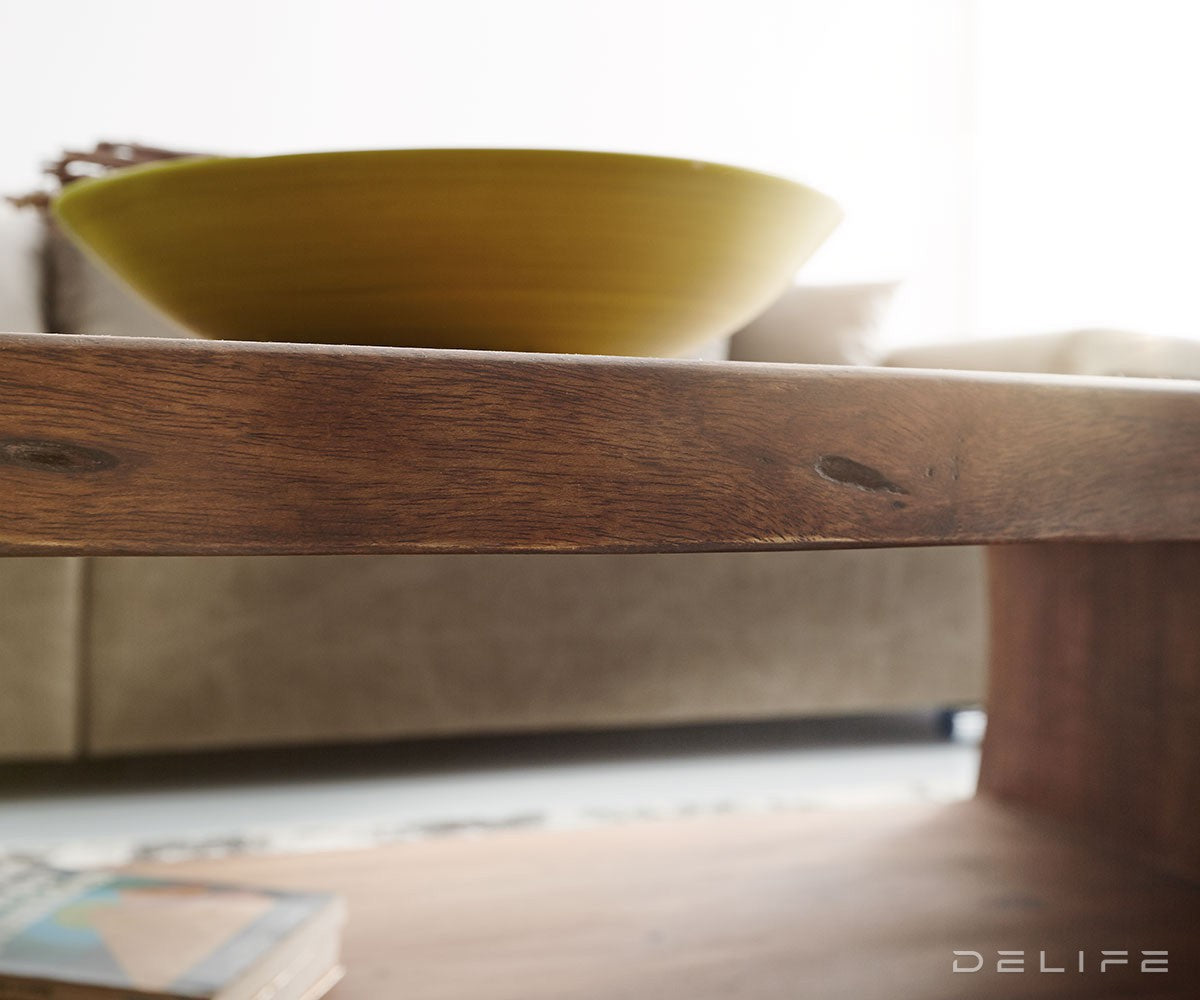 Klubska mizica Live-Edge, Material: Akacija