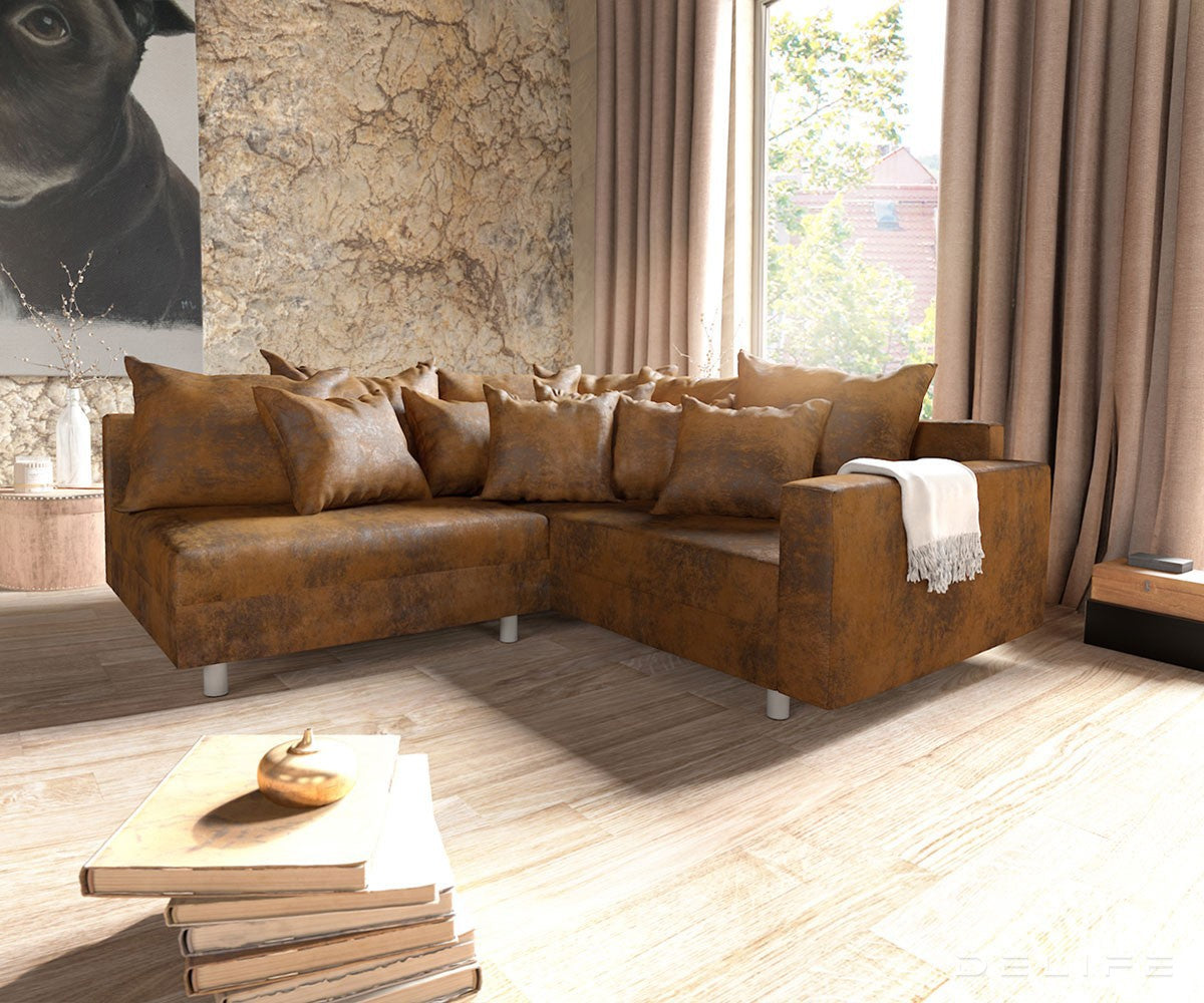 Kotna sedežna garnitura Clovis 300x200cm, Material: Mikrovelur