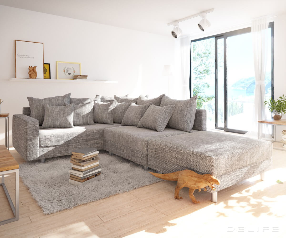 Kotna garnitura Clovis 200x200cm, Material: Strukturirano blago