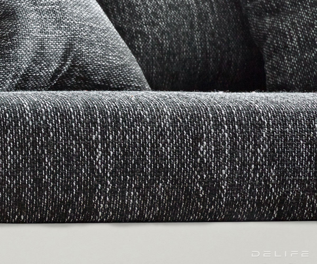 Kotna sedežna garnitura XXL Clovis 400x375cm, Material: Strukturirano blago/Umetno usnje