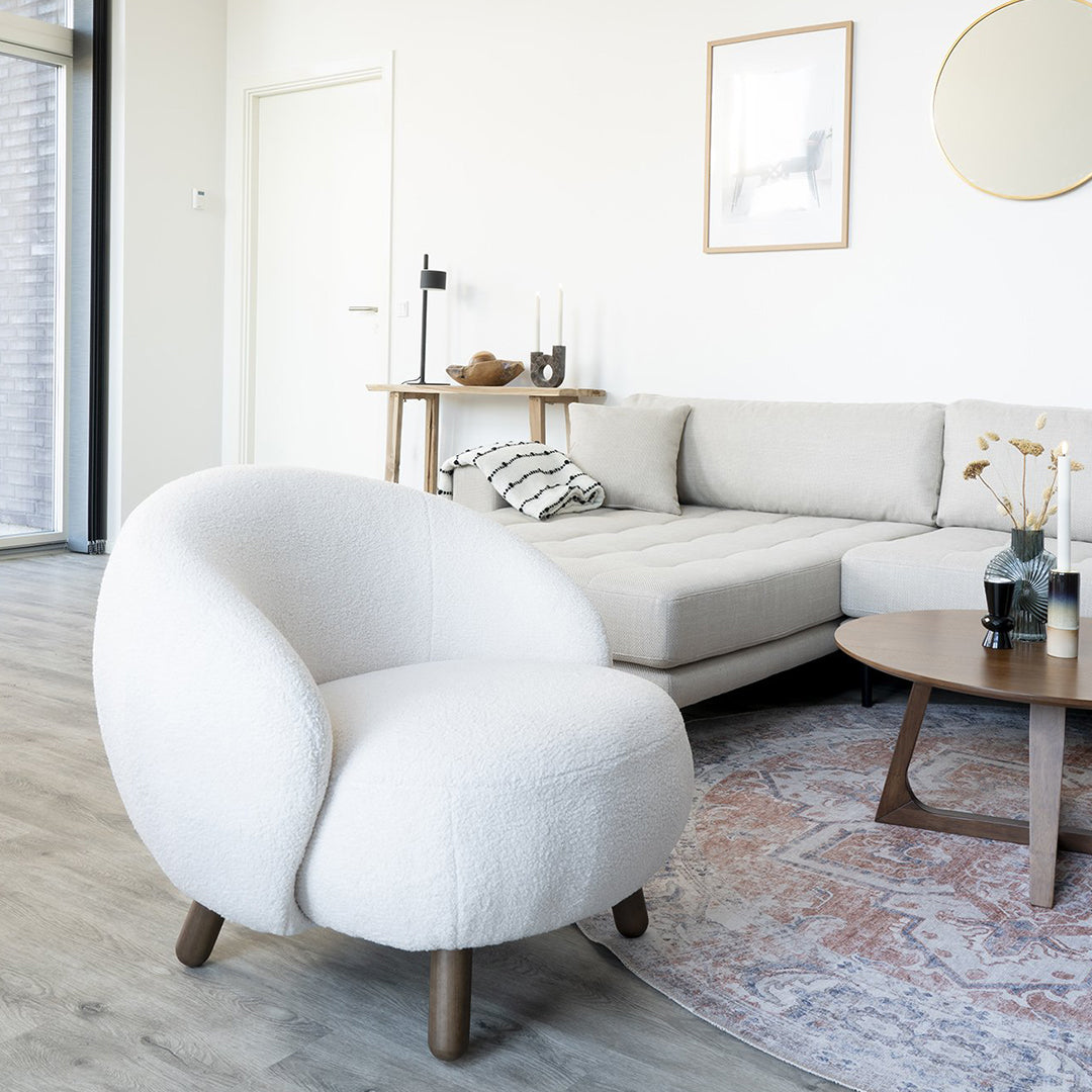 Fotelj Savona, Material: Umetno jagnječje usnje