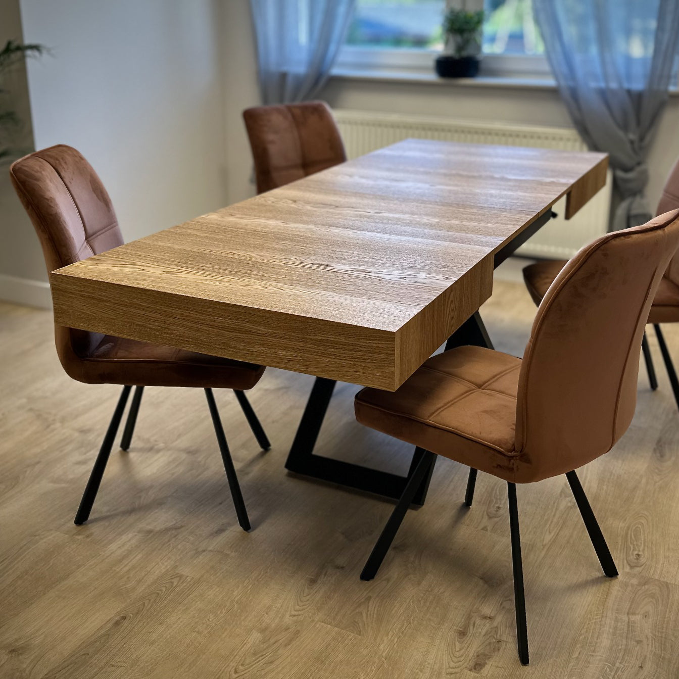 Klubska mizica Sanna U 120/200x90cm, Material: Izbira materiala