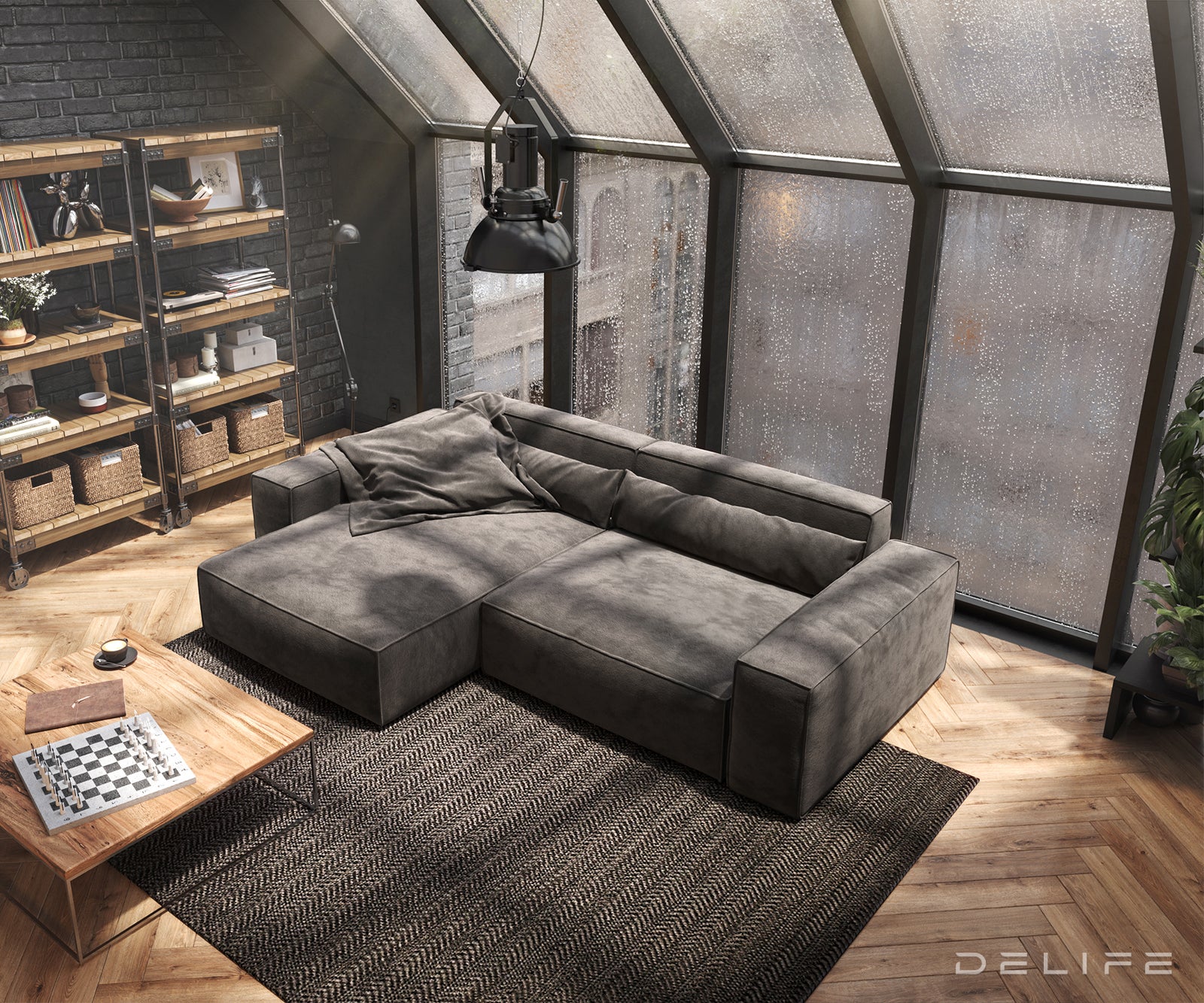 Kotna sedežna garnitura Sirpio XL 266x173cm, Material: Mikrofibra