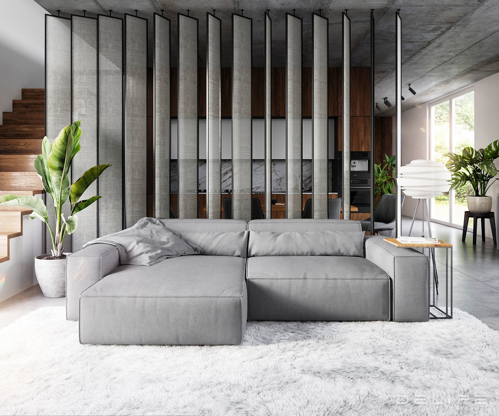 Kotna sedežna garnitura Sirpio XL 266x173cm, Material: Mikrofibra