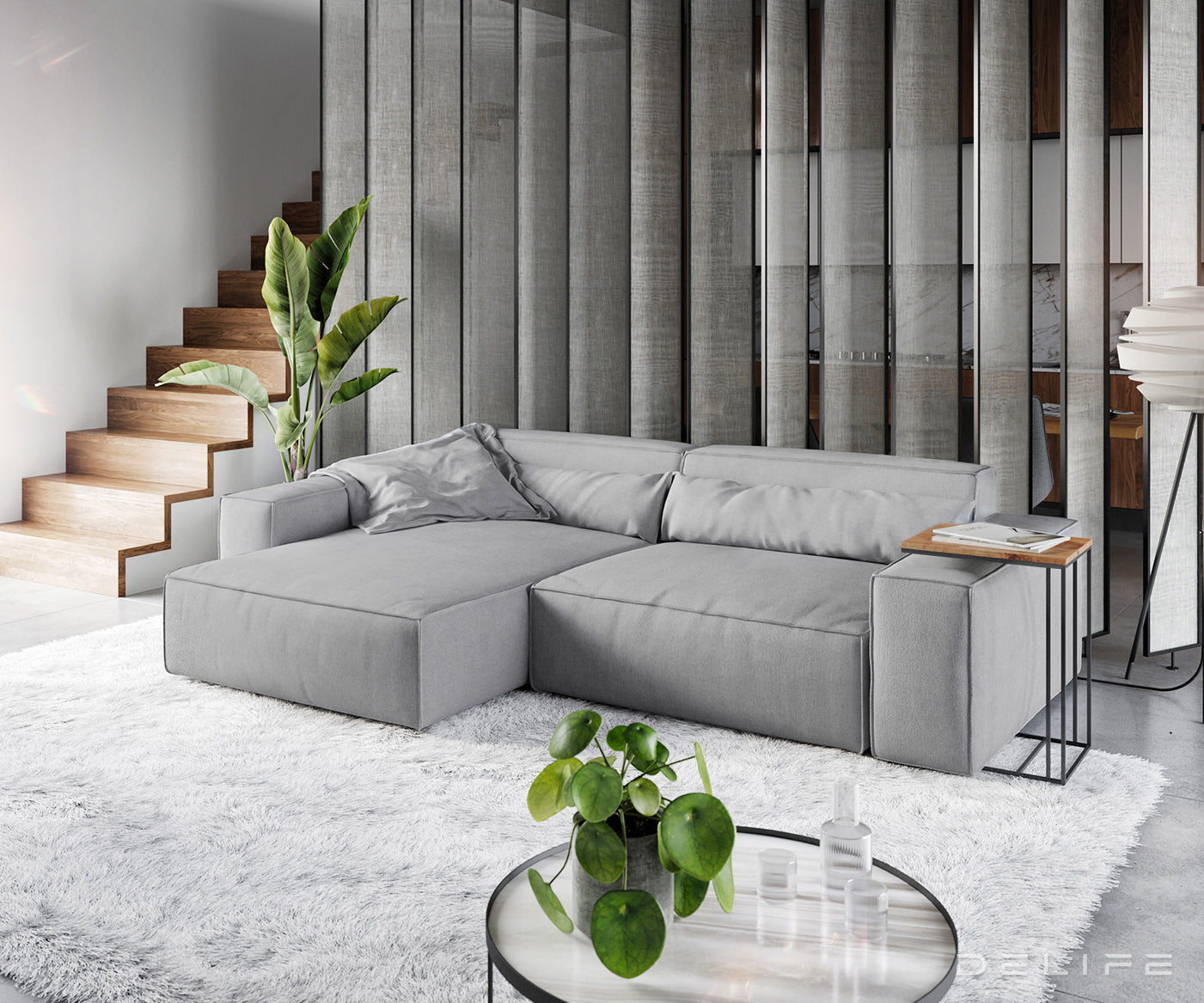 Kotna sedežna garnitura Sirpio XL 266x173cm, Material: Mikrofibra