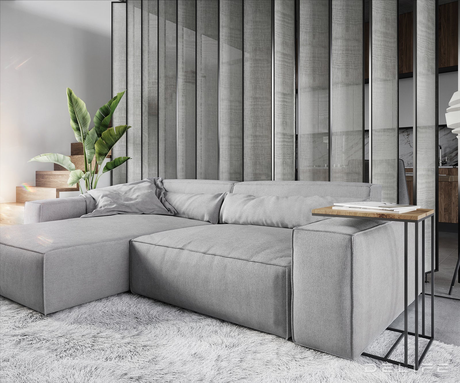 Kotna sedežna garnitura Sirpio XL 266x173cm, Material: Mikrofibra