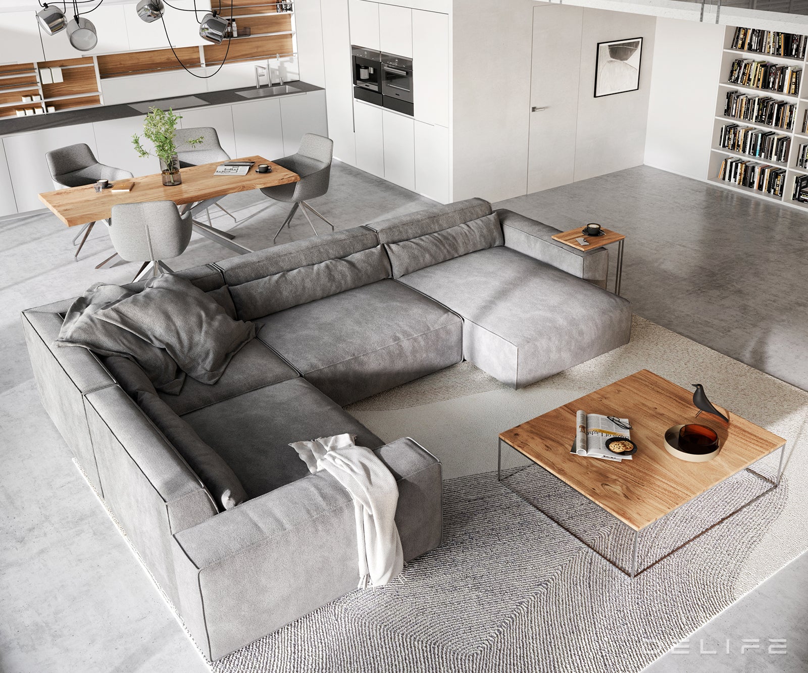 Velika kotna sedežna garnitura Sirpio XL 360x258cm, Material: Mikrofibra