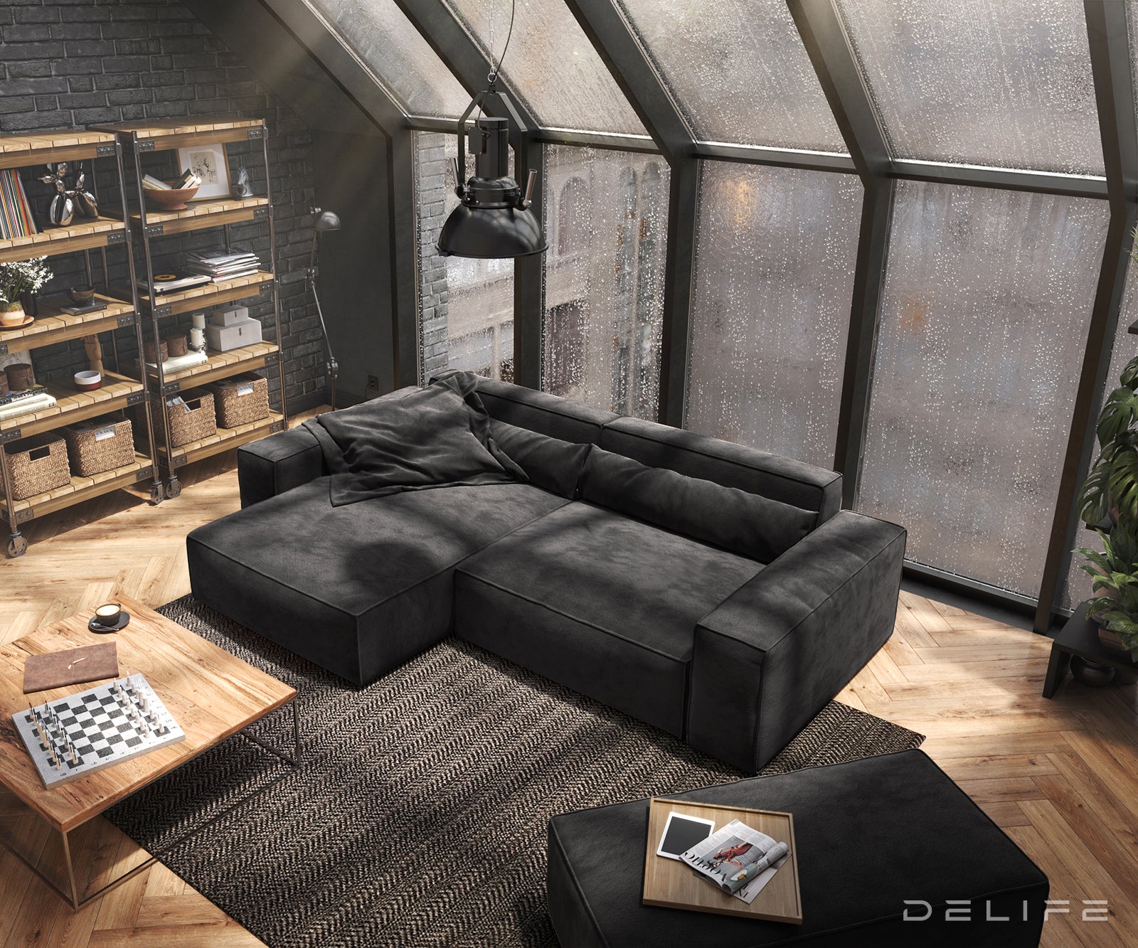 Kotna sedežna garnitura Sirpio XL 266x173cm, Material: Mikrofibra