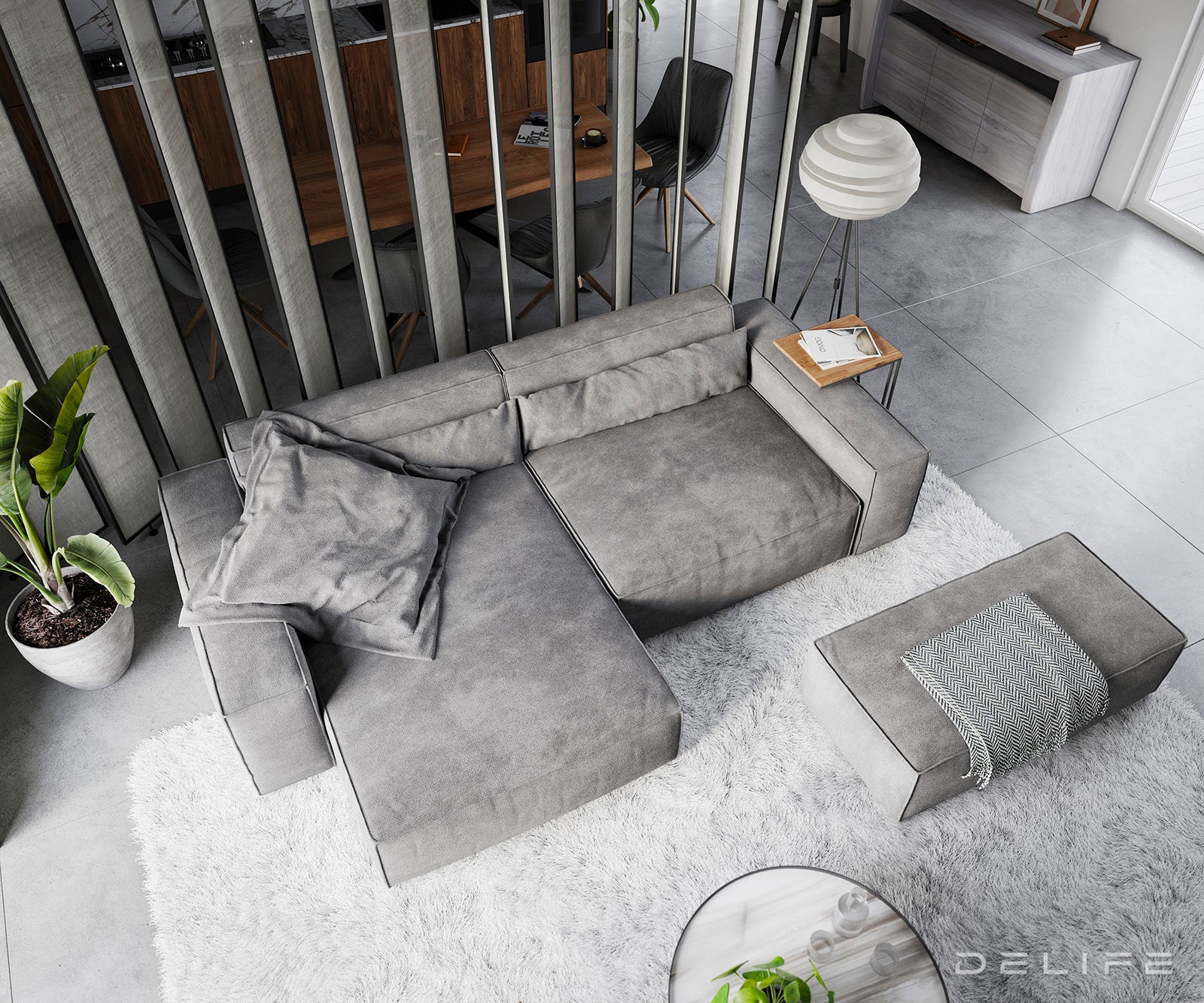 Kotna sedežna garnitura Sirpio XL 266x173cm, Material: Mikrofibra