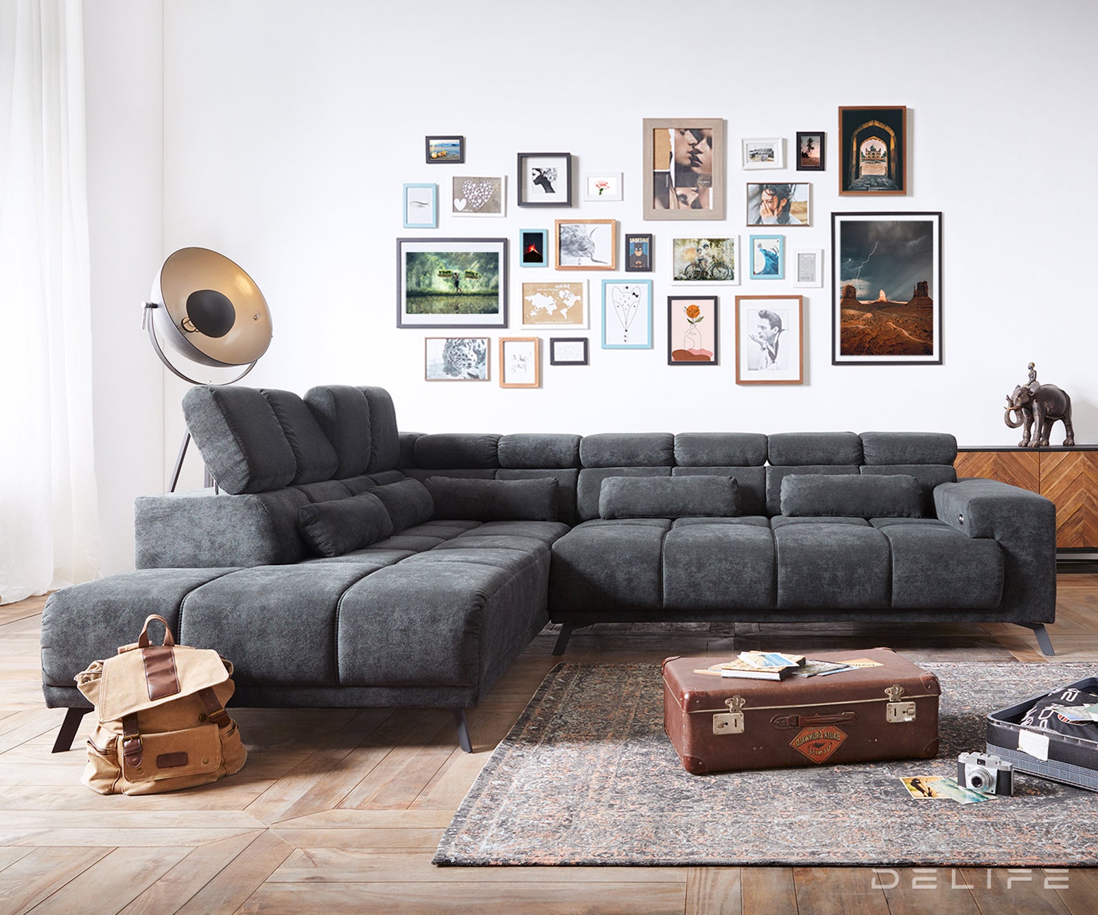 Kutna garnitura Catan 295x230cm, Materijal: Mikrofibra