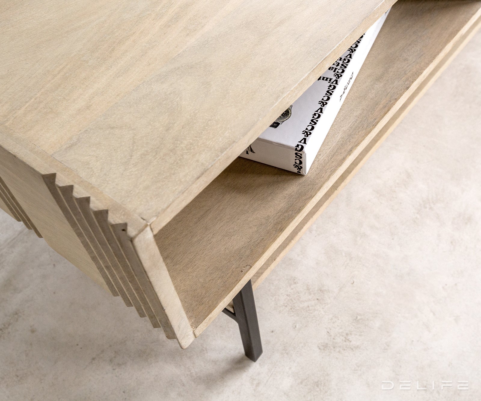 Klubska mizica Nereos 130x60x51cm, Material: Mango