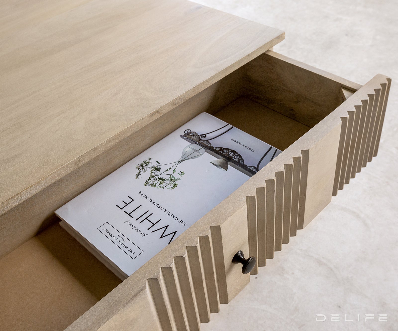 Klubska mizica Nereos 130x60x51cm, Material: Mango