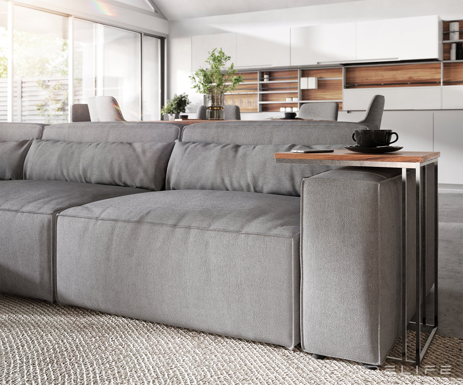 Kotna sedežna garnitura Sirpio XL 266x173cm, Material: Mikrofibra