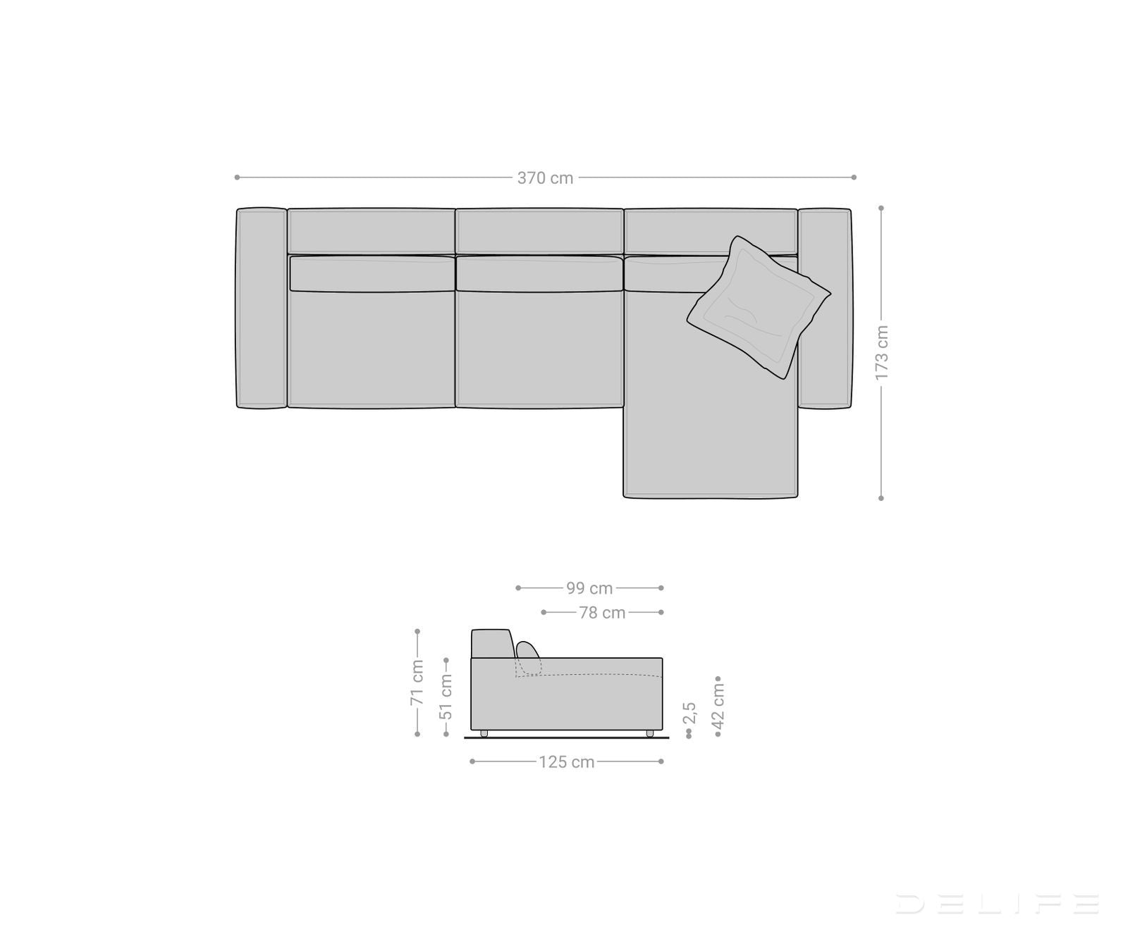 Kotna sedežna garnitura Sirpio XL 266x173cm, Material: Mikrofibra