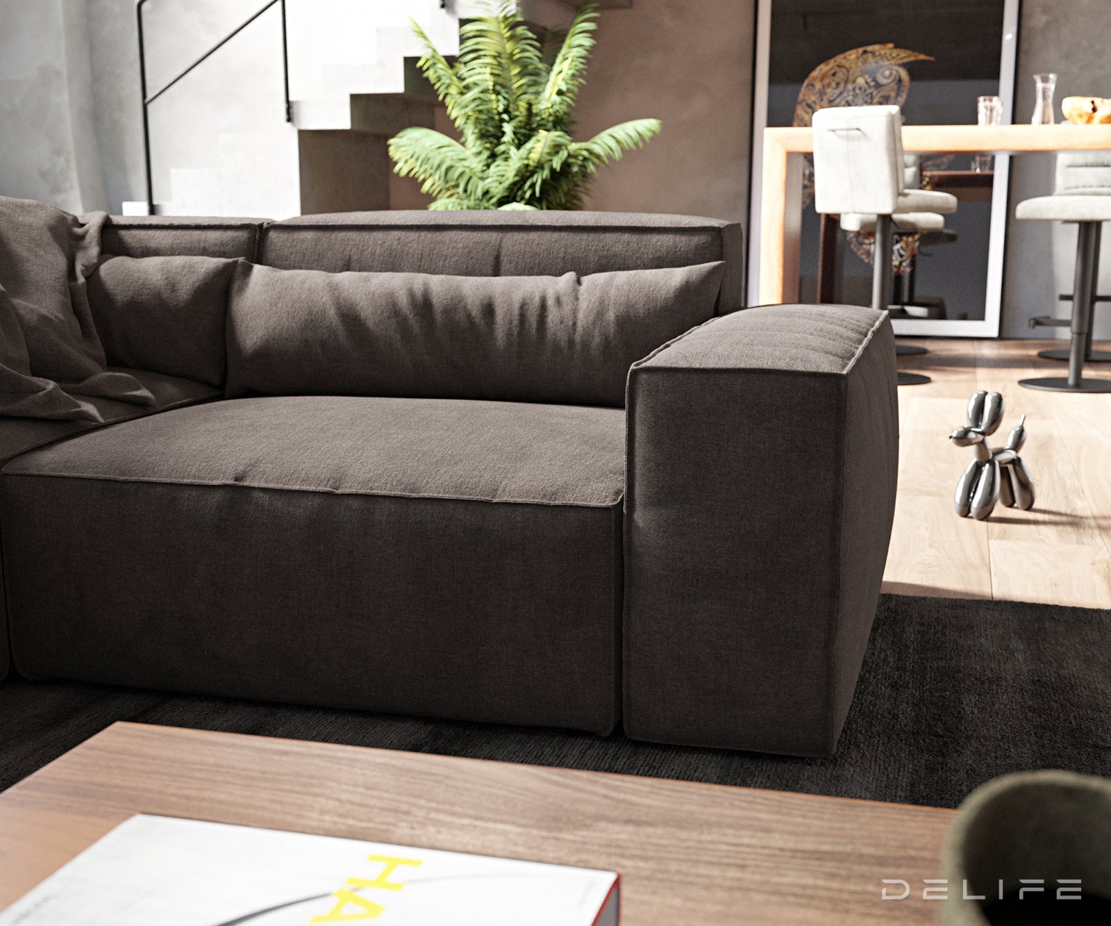 Velika kotna sedežna garnitura Sirpio L 330x230cm, Material: Mikrofibra