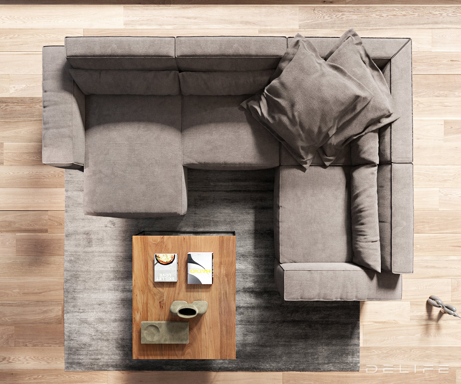 Velika kotna sedežna garnitura Sirpio L 330x230cm, Material: Mikrofibra