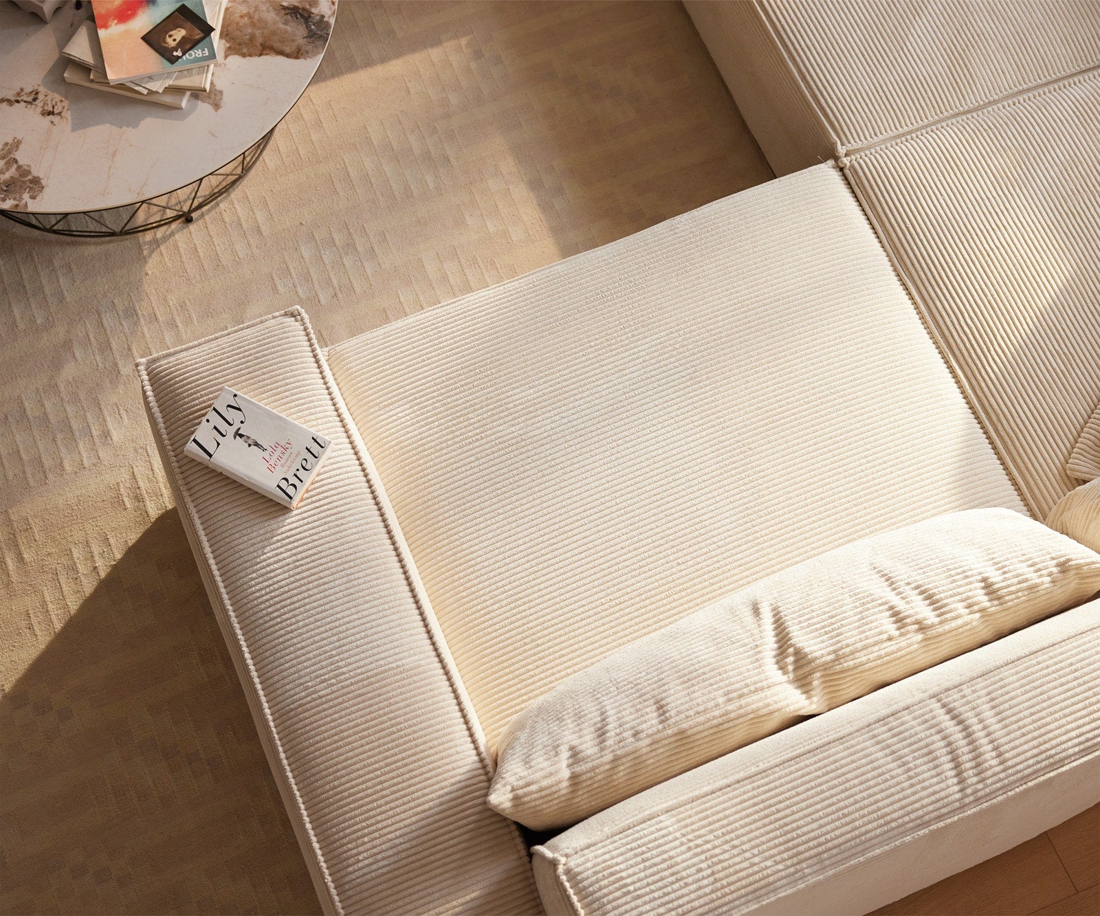 Velika kotna sedežna garnitura Sirpio XL 360x258cm, Material: Rebrasta tkanina