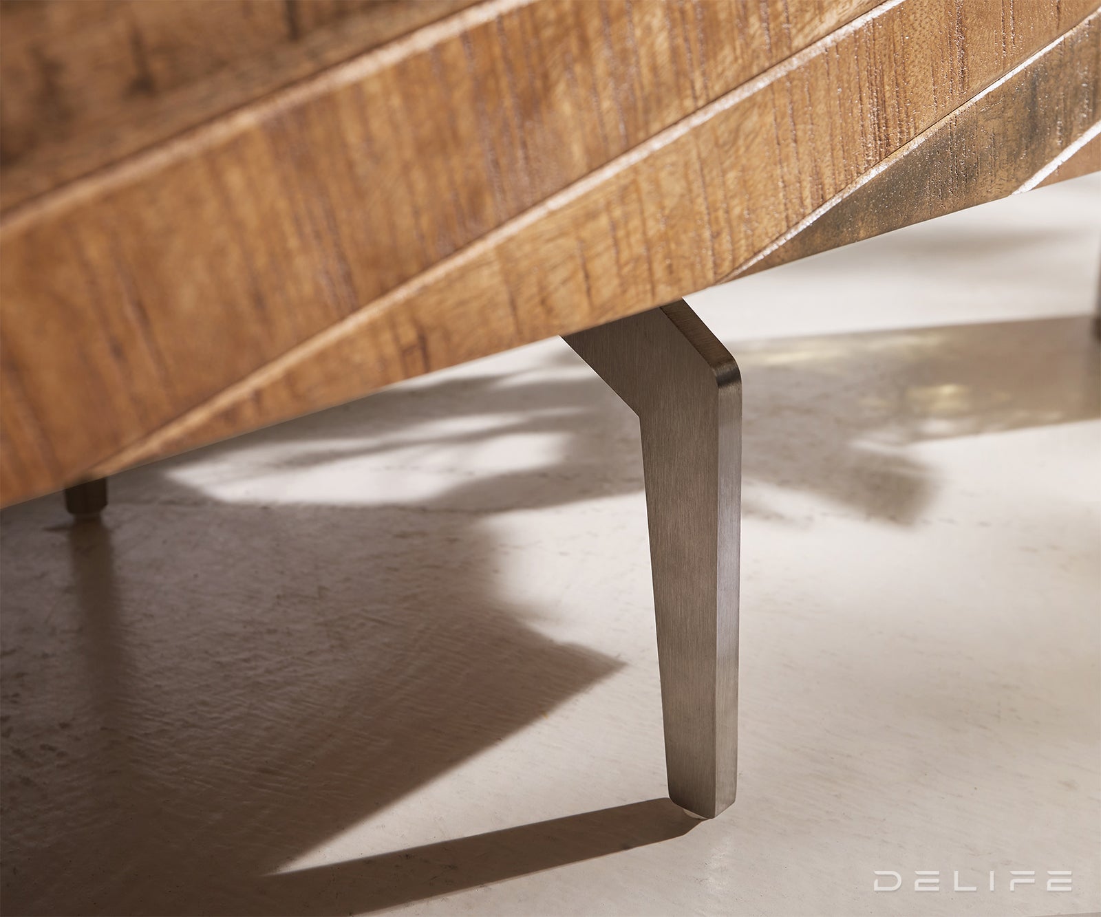 Klubska mizica Bahan 115x60x35cm, Material: Mango, Teak, Marmor