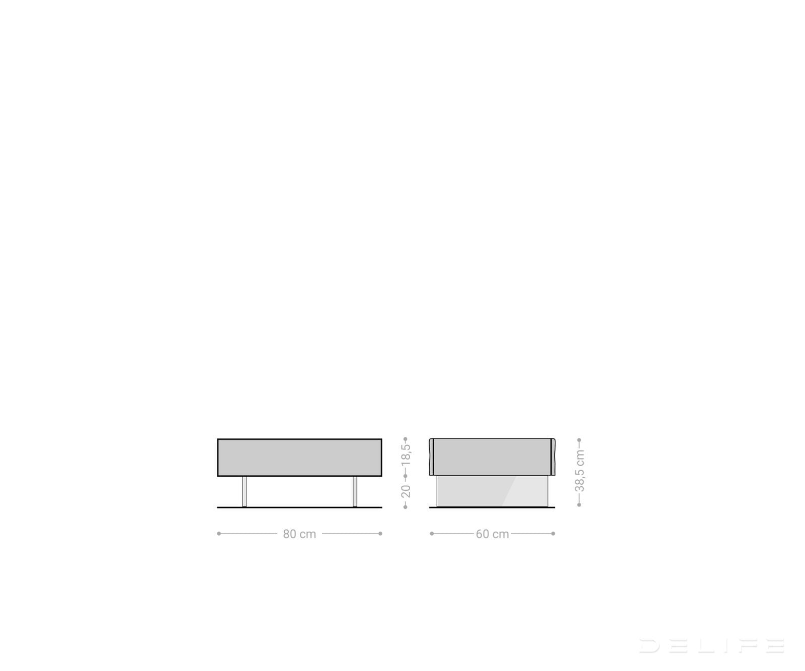 Nova klubska mizica Live-Edge, material: akacija