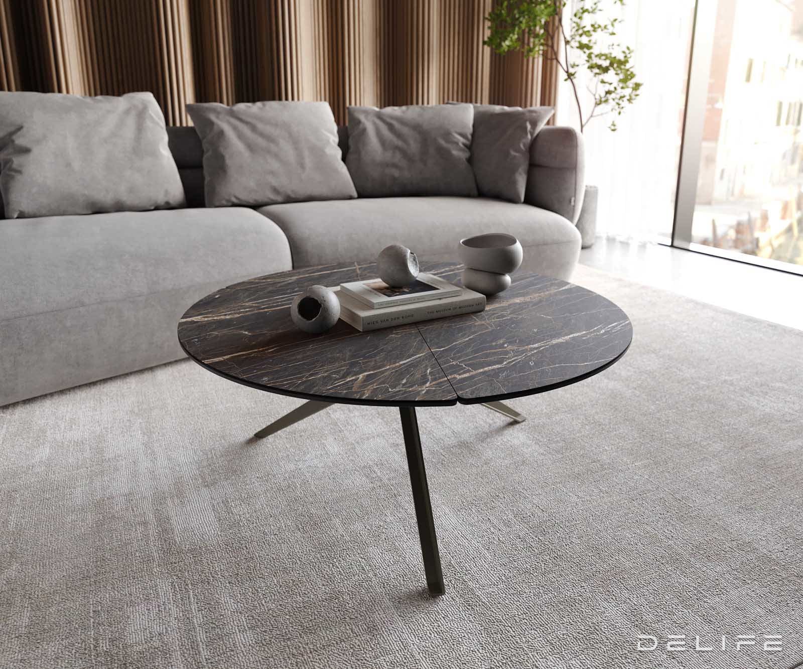 Klub stolić Delron 90x90cm, Materijal: Keramika