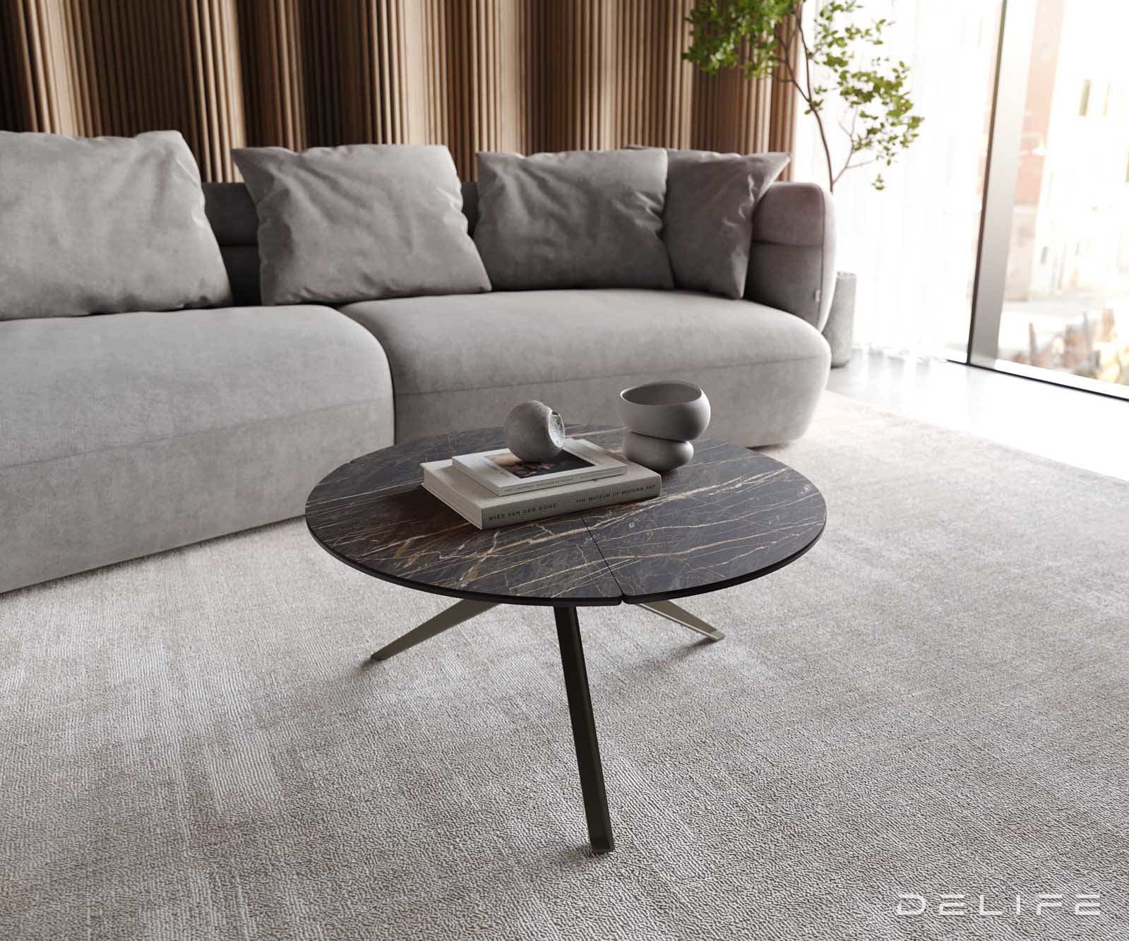 Klubska mizica Delron 70x70cm, Material: Keramika