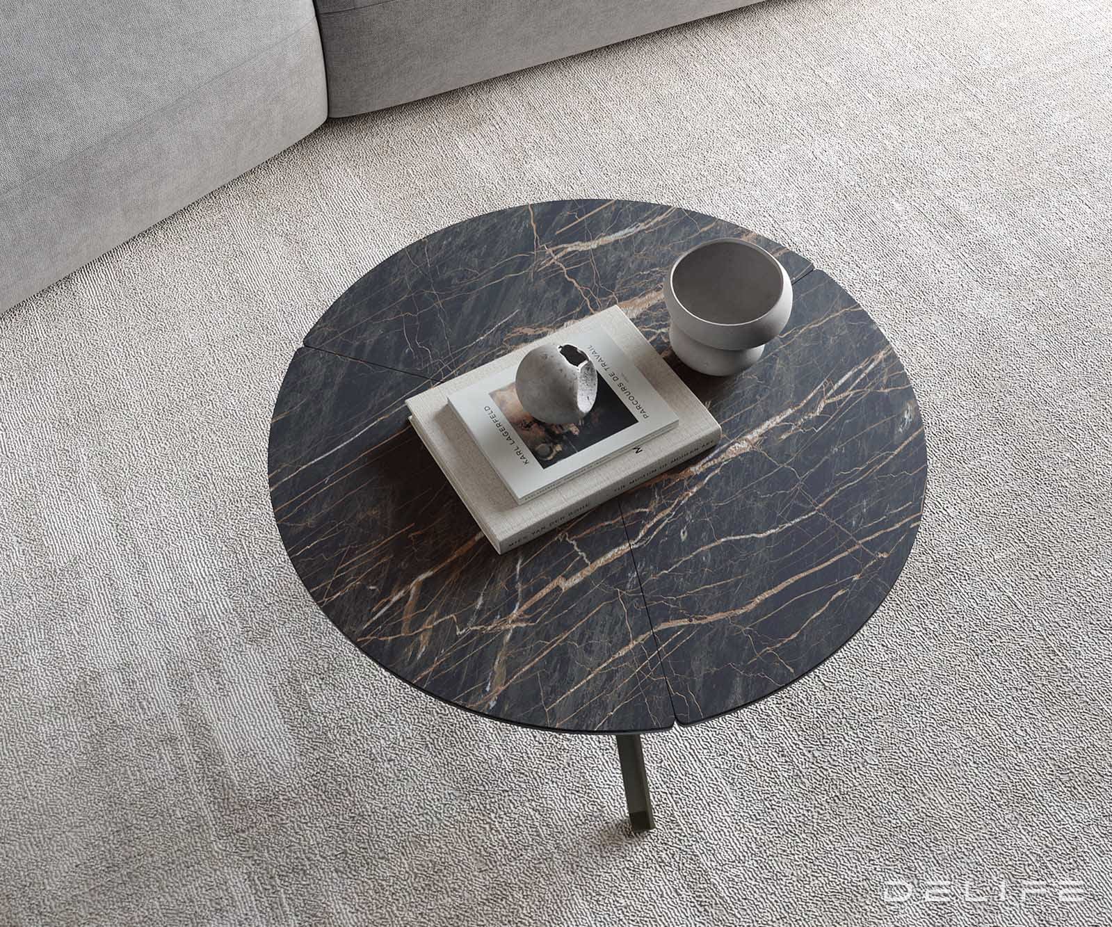 Klubska mizica Delron 70x70cm, Material: Keramika