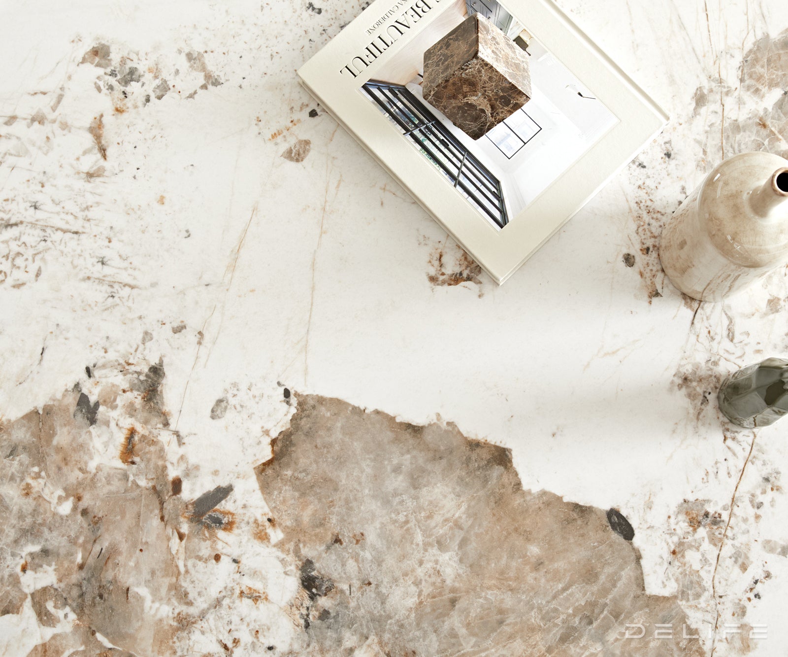 Klubska mizica Lassina 100x100, Material: Keramika