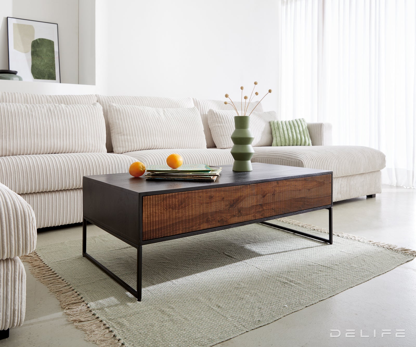 Klub stolić Vaag,  120x60cm, Materijal: Sheesham