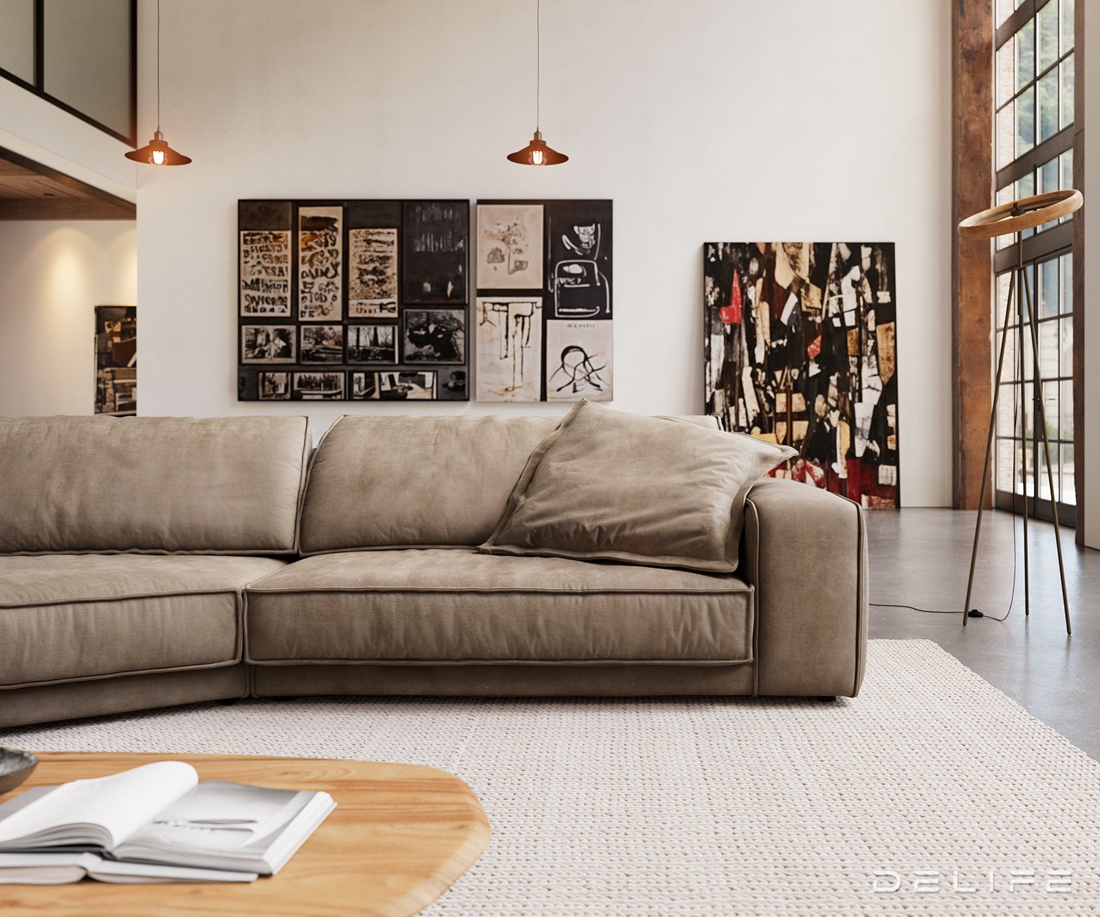 Sofa Snoosh 400x200cm, Materijal: Mikrofibra