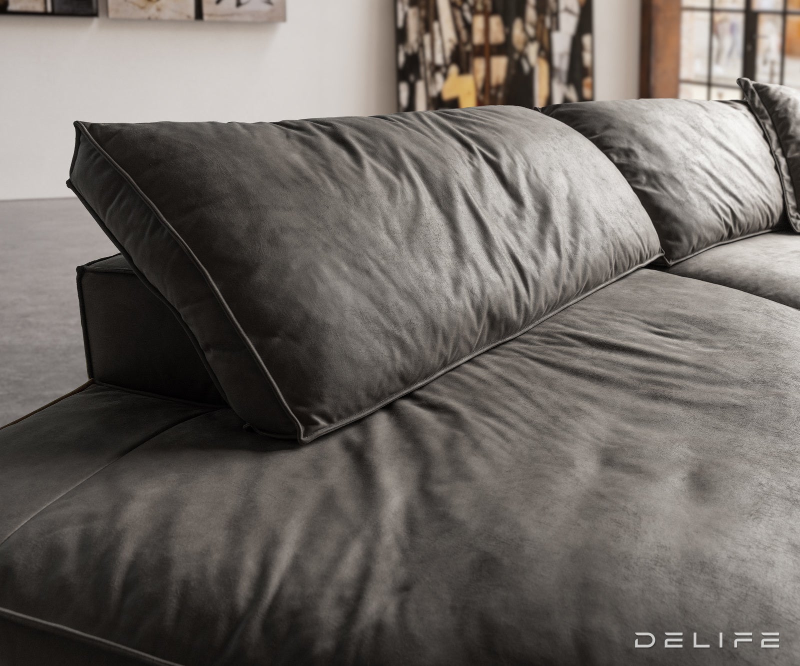 Sofa Snoosh 400x200cm, Materijal: Mikrofibra