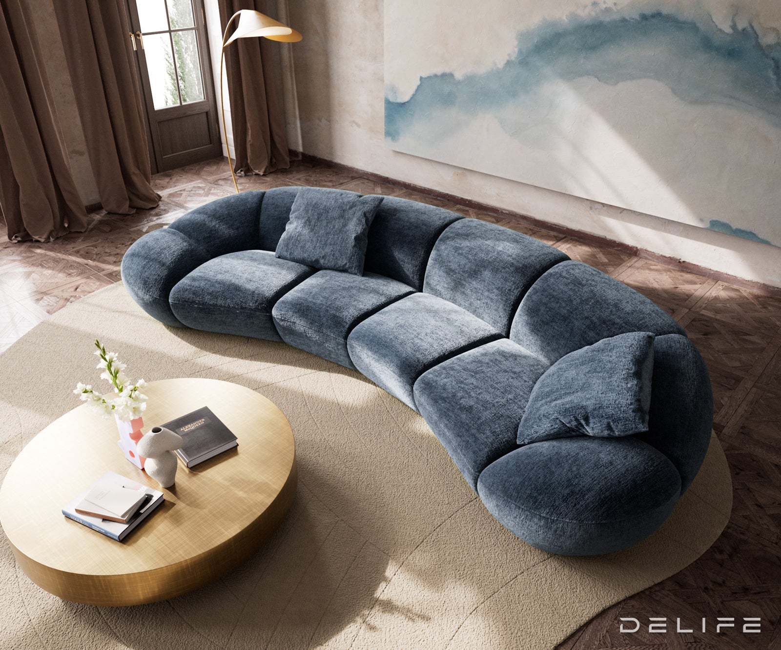 Sofa Lunna 368x175cm, Materijal: Chenille