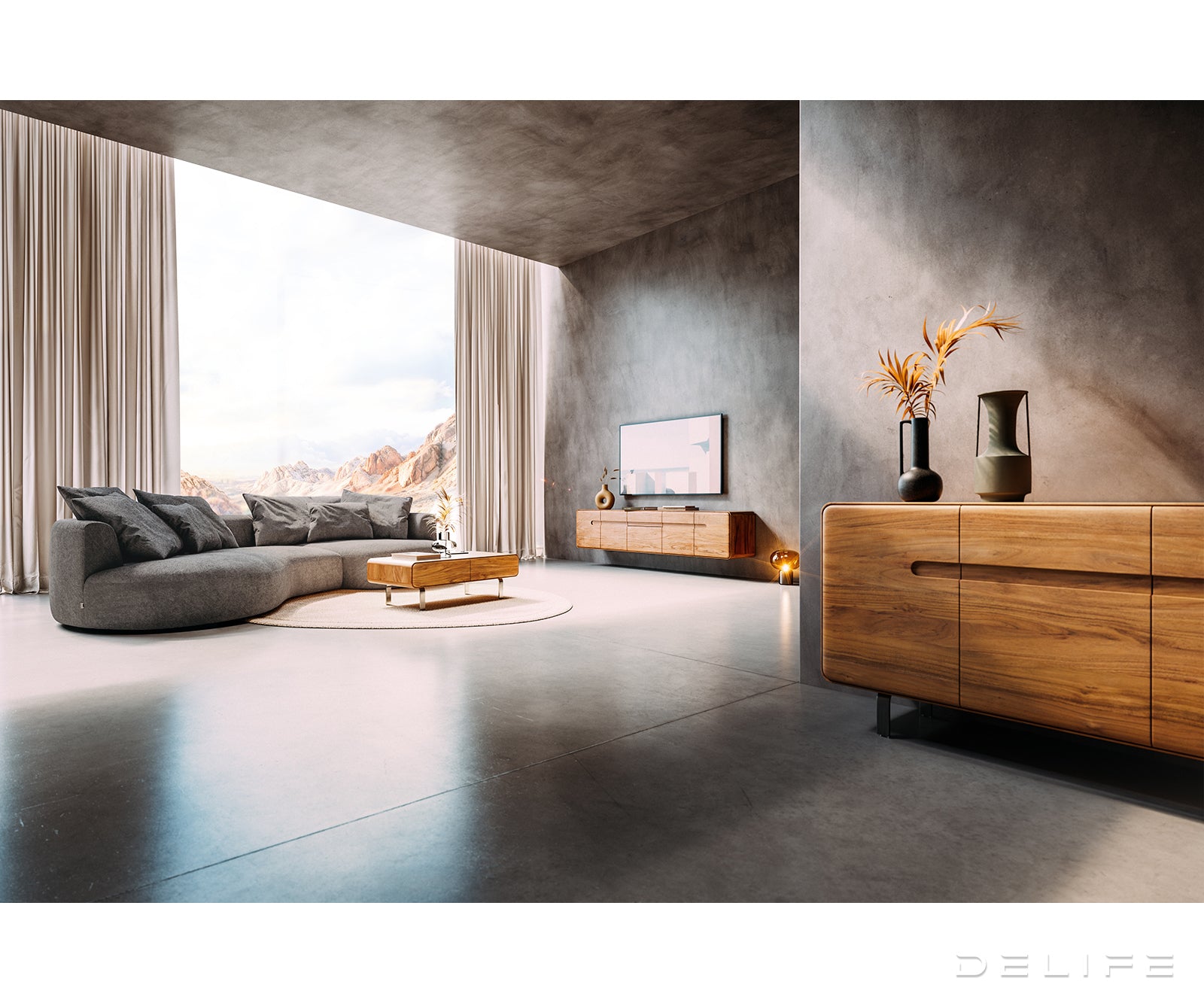 Klubska mizica Anaya 90x90cm, Material: Akacija