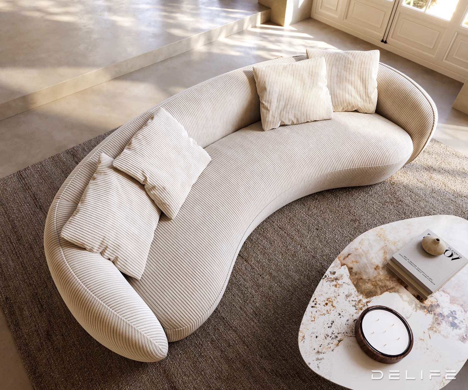 Sofa Larna 260x125cm, Materijal: Rebrasta tkanina