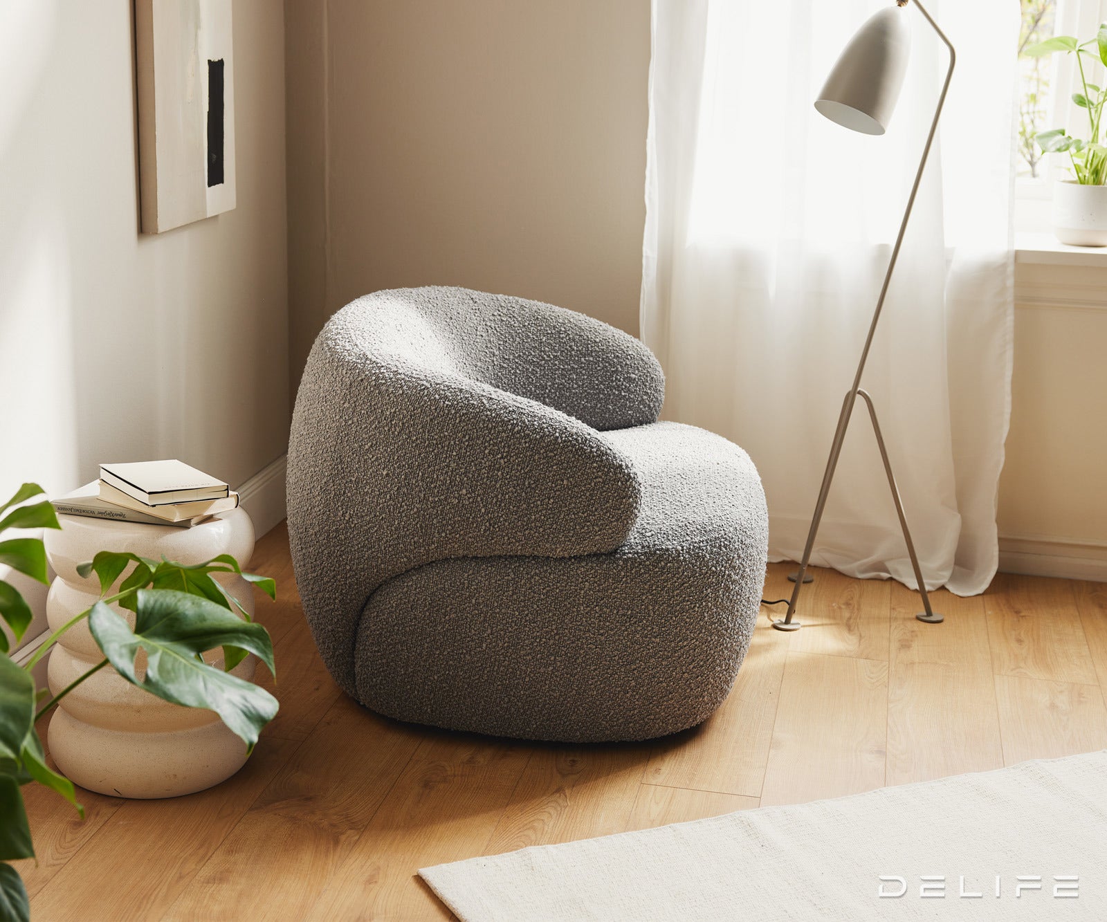 Fotelja Nova 88x88cm, Materijal: Boucle