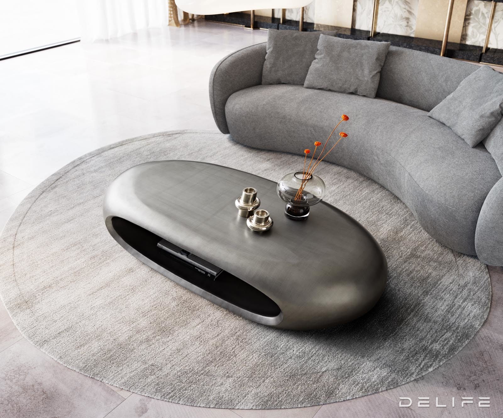 Klubska mizica Sinor 136x65cm, Material: Kompozit