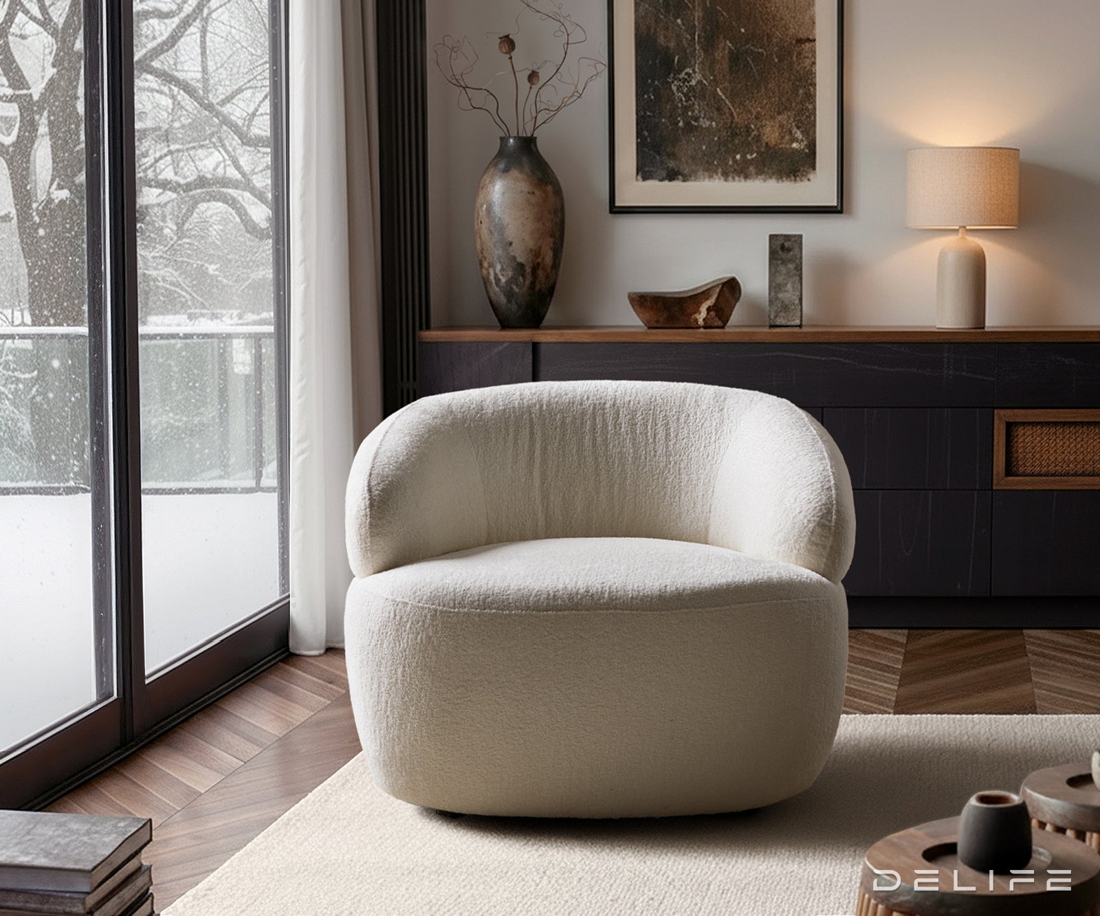 Fotelja Nova 88x88cm, Materijal: Boucle