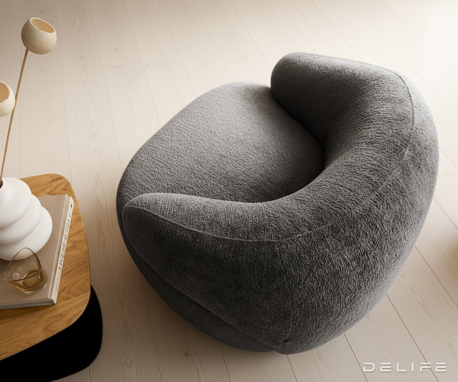 Fotelja Nova 88x88cm, Materijal: Boucle