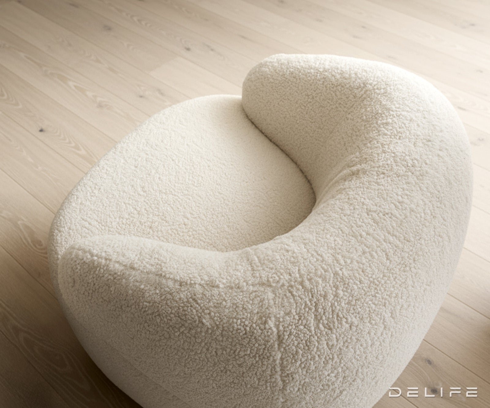 Fotelja Nova 88x88cm, Materijal: Teddy Tkanina