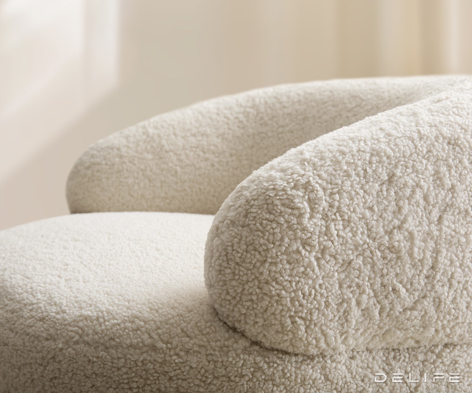 Fotelja Nova 88x88cm, Materijal: Teddy Tkanina