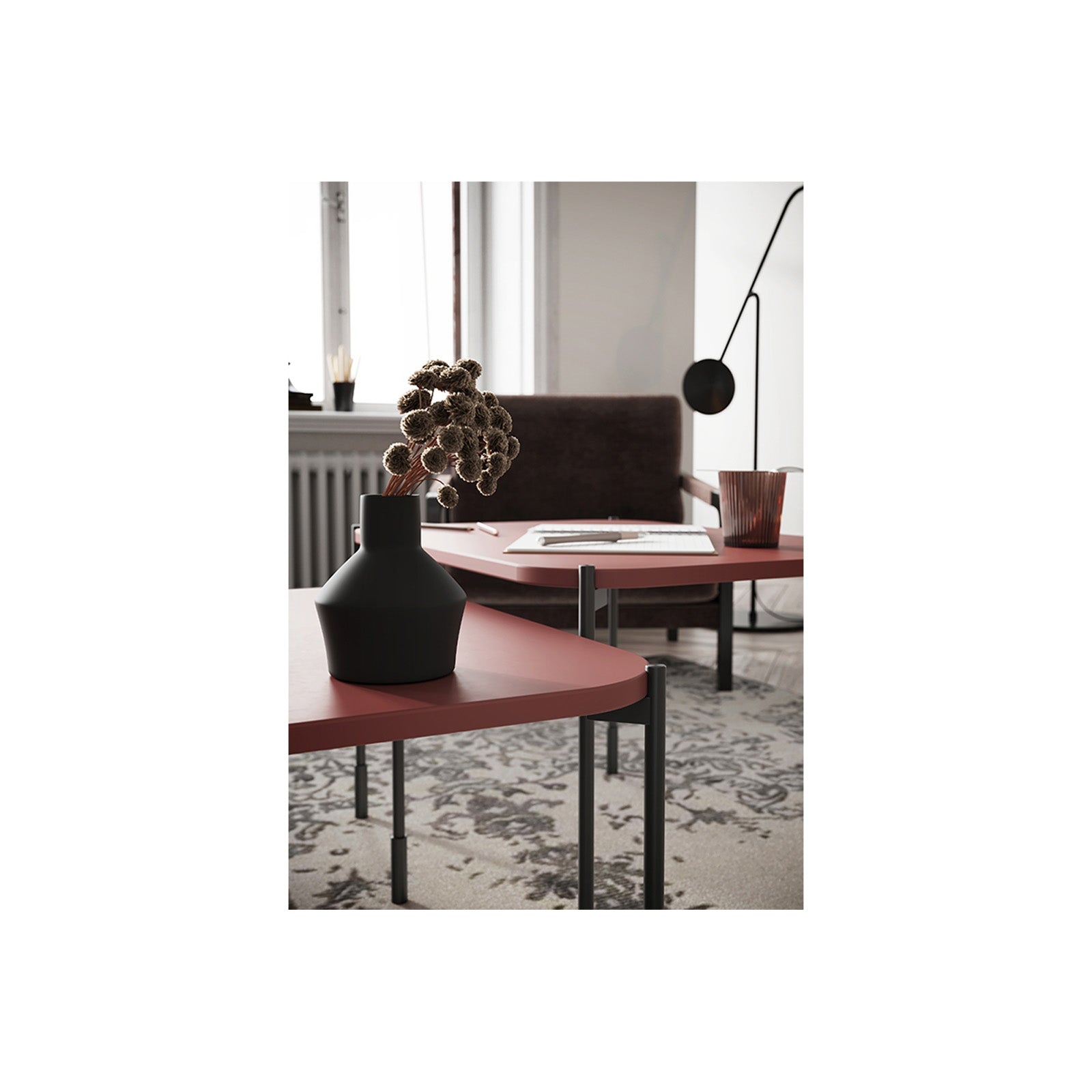 Klubska mizica Sonatia 70 cm, Material: MDF