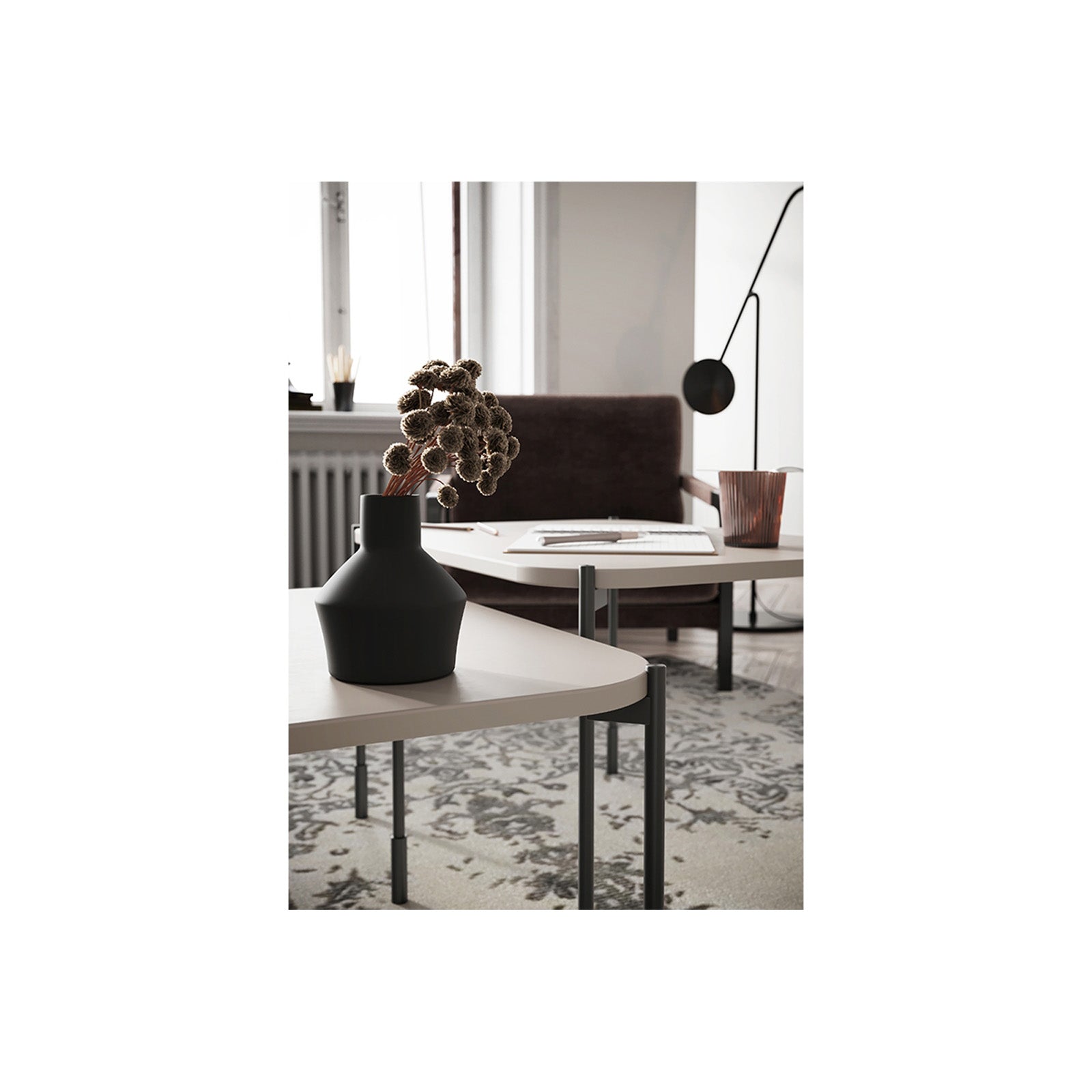 Klubska mizica Sonatia 70 cm, Material: MDF