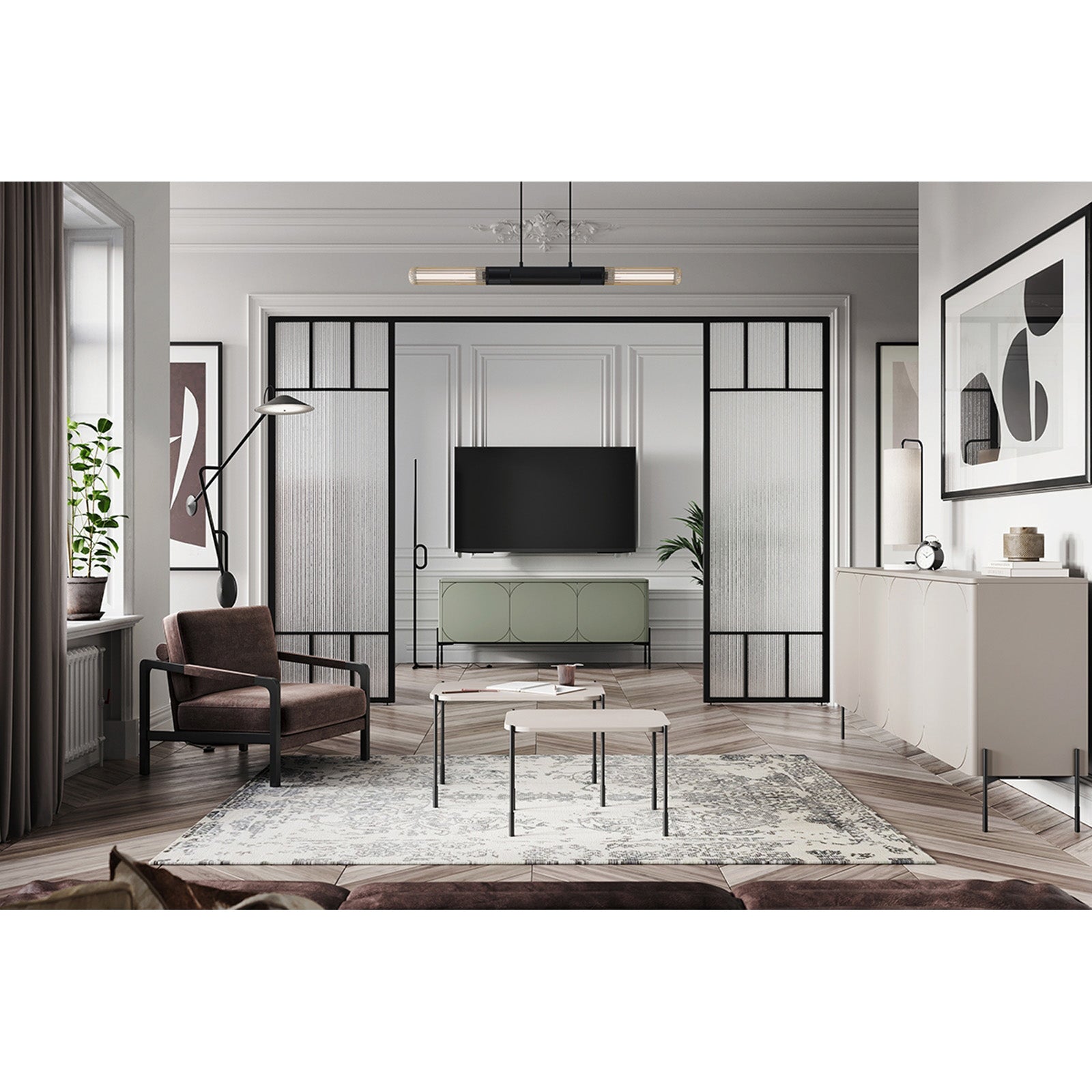 Klubska mizica Sonatia 70 cm, Material: MDF